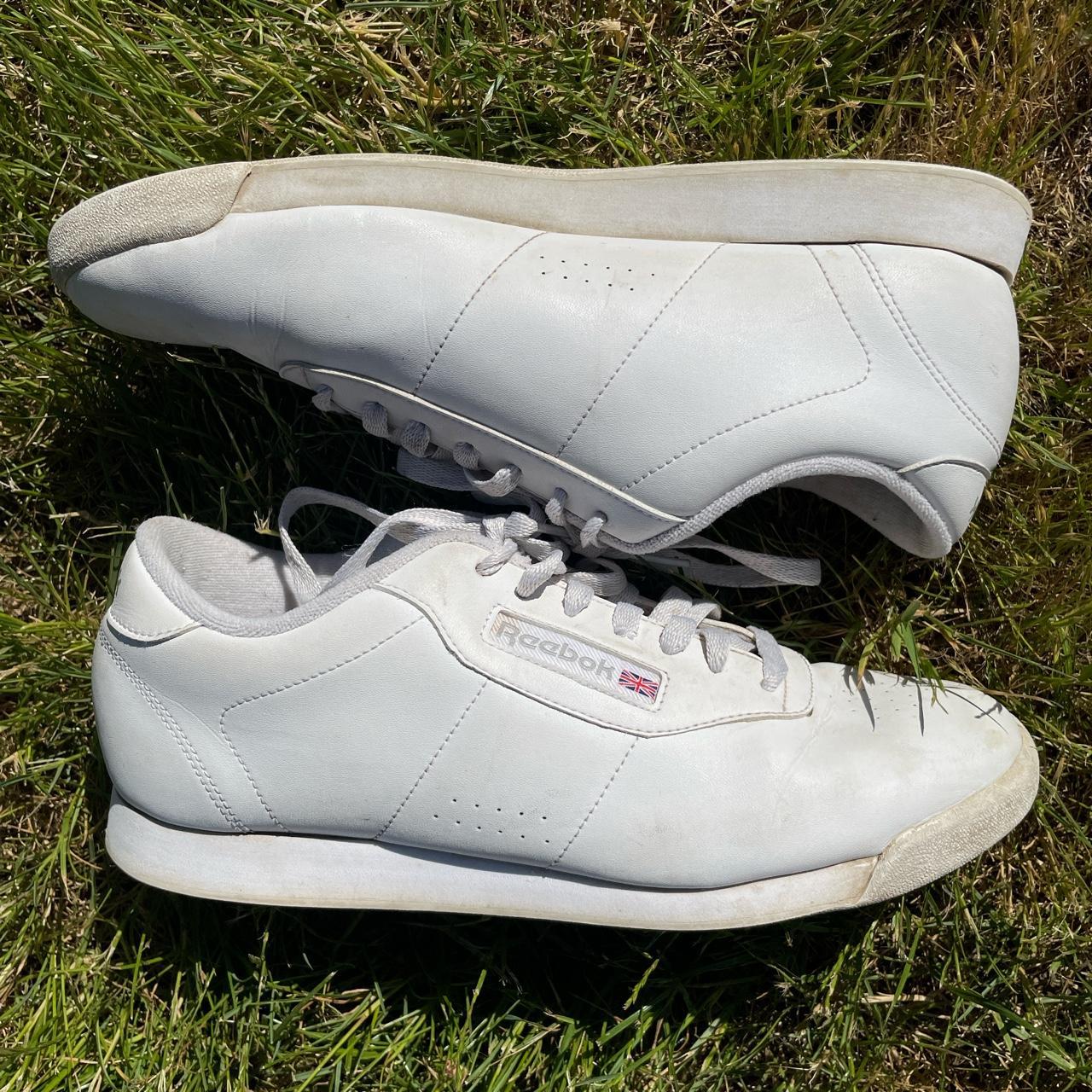 Actie verbergen Mexico Reebok Classic White Sneakers - Size 9.5 in... - Depop