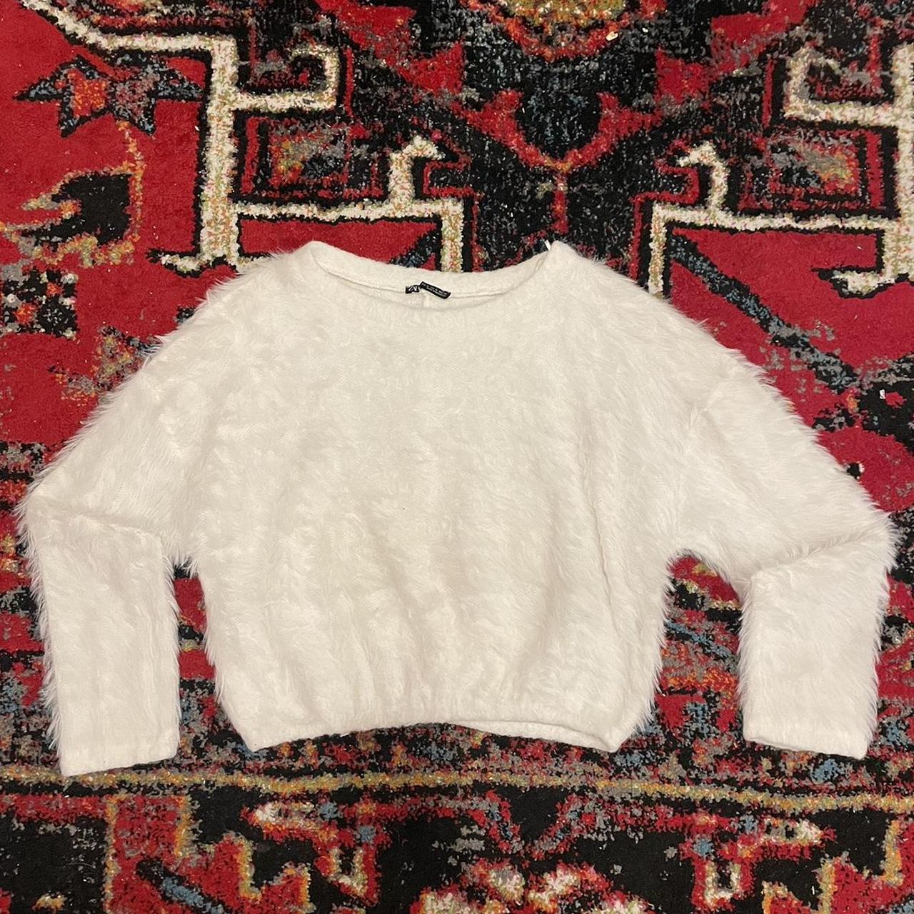 Zara Women's White Jumper Depop
