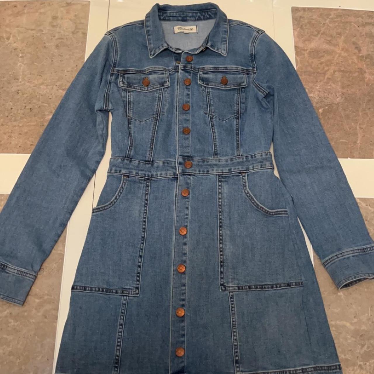 Madewell denim structured shirtdress best sale