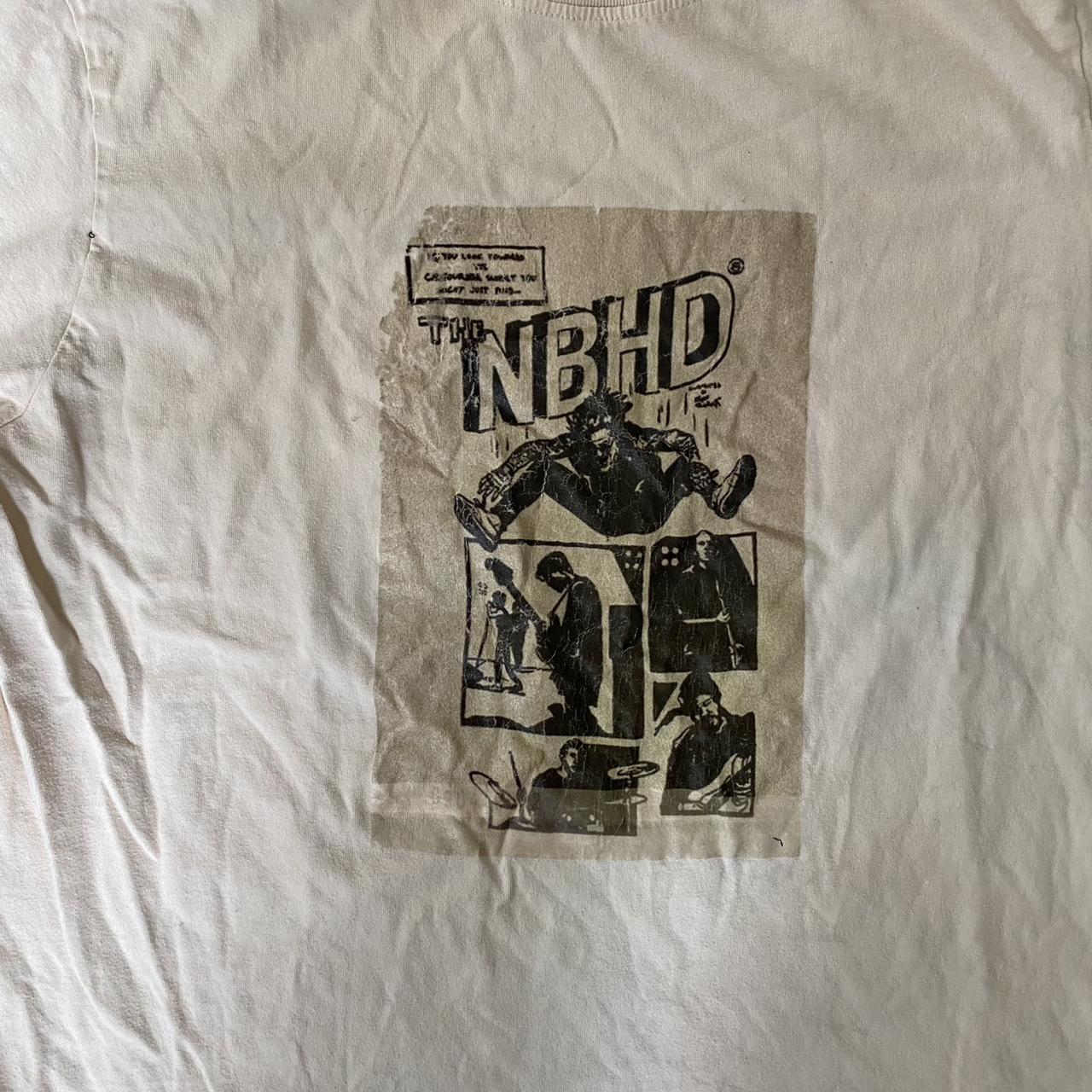 Neighborhood Men's Cream T-shirt (2)