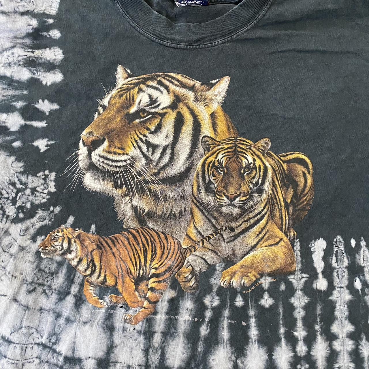 Bengals Tiger Striped Reverse Tie Dye Shirt