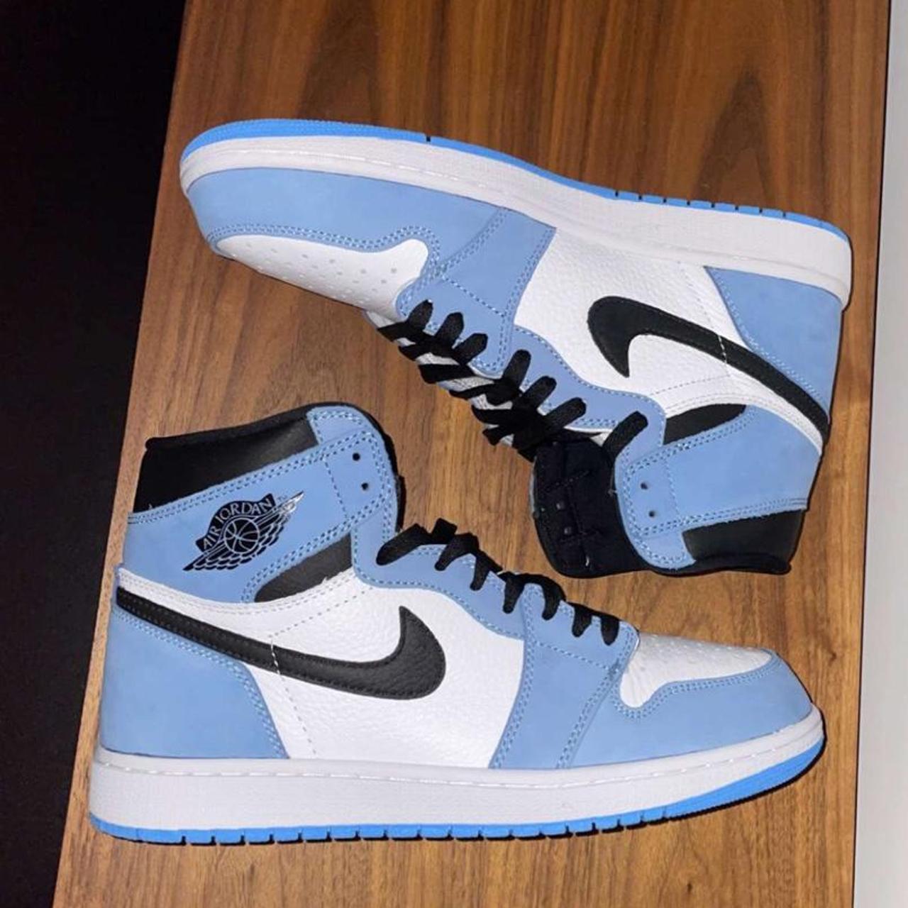 university blue jordan 1s amazing quality never worn... - Depop