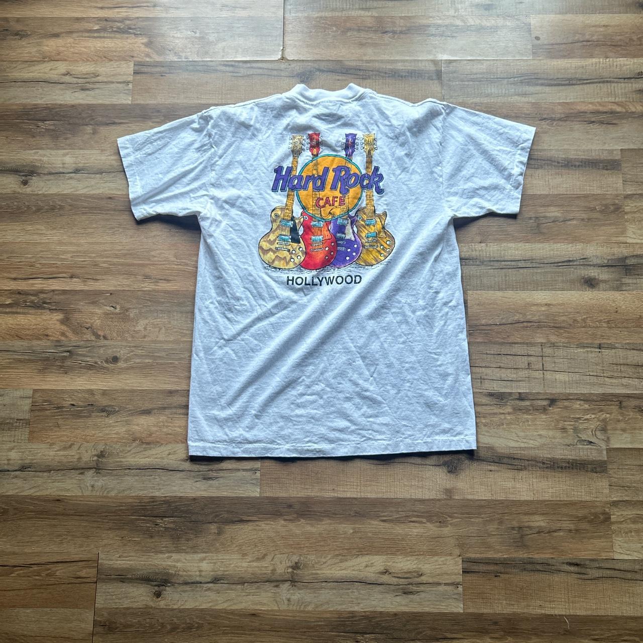 Vintage 1996 hard rock Hollywood t shirt - Depop