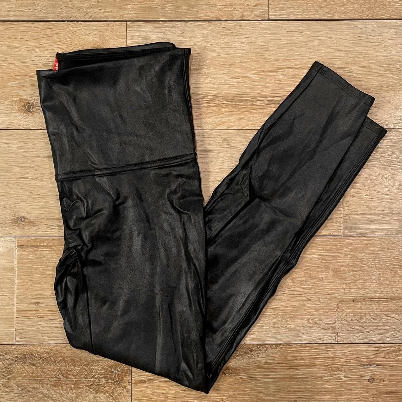 Spanx Vegan Leather Leggings ✨ Size XL (run very - Depop
