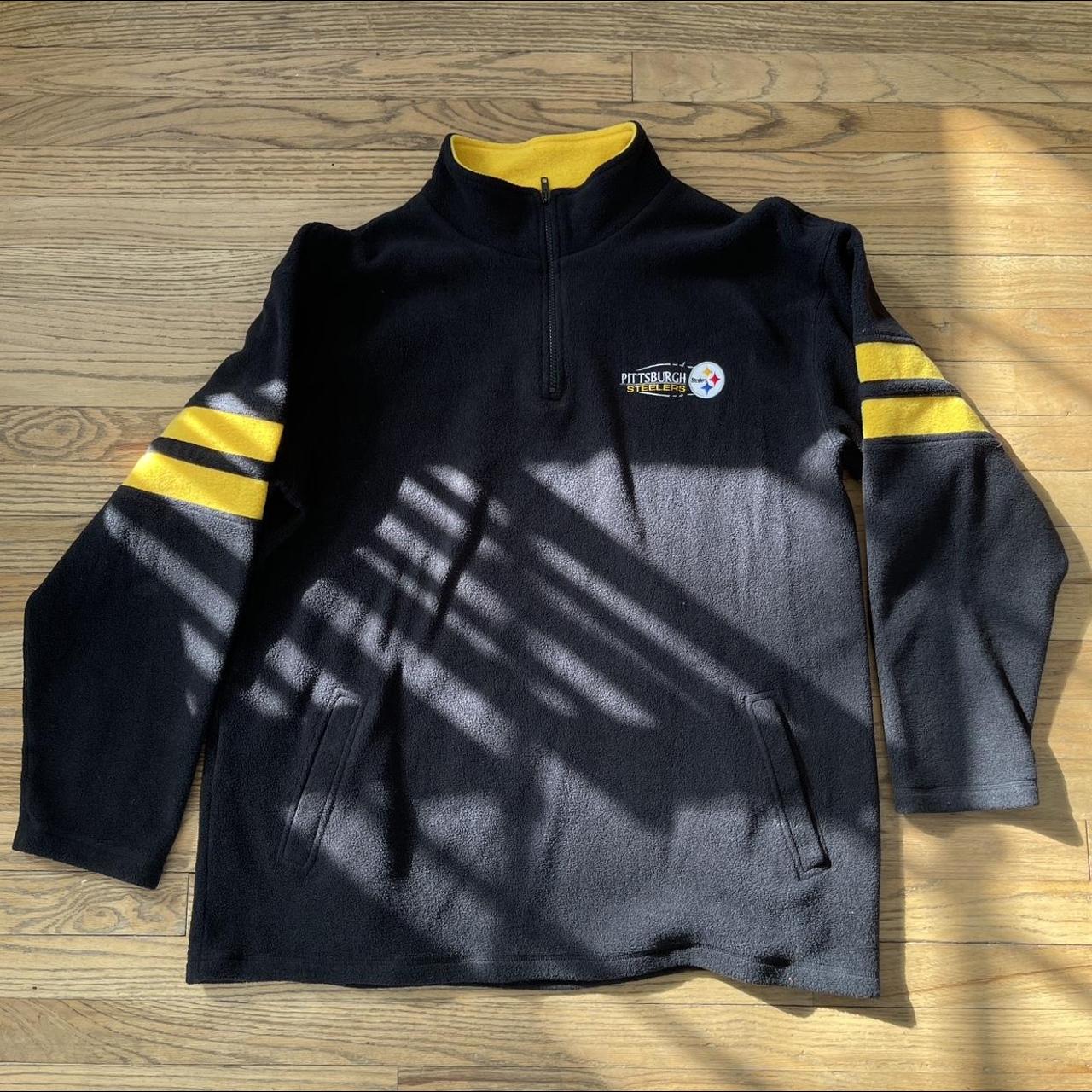 Vintage Pittsburgh Steelers fleece jacket by - Depop