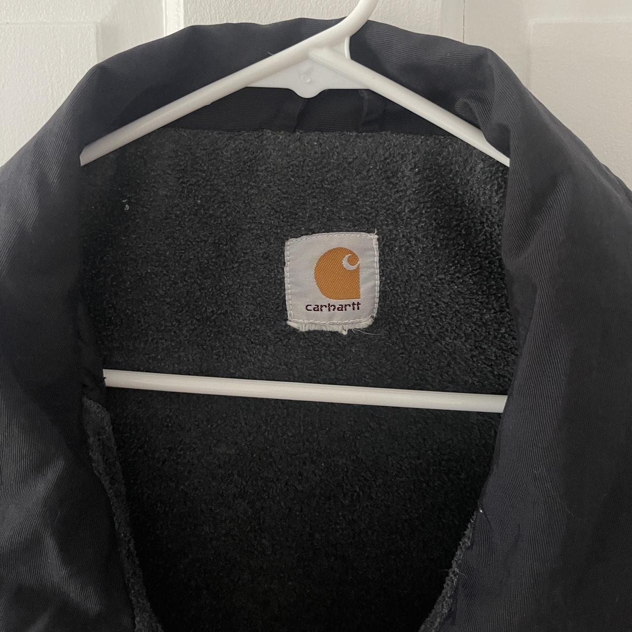 Vintage 90’s Carhartt Jacket - Fleece Lined Size:... - Depop