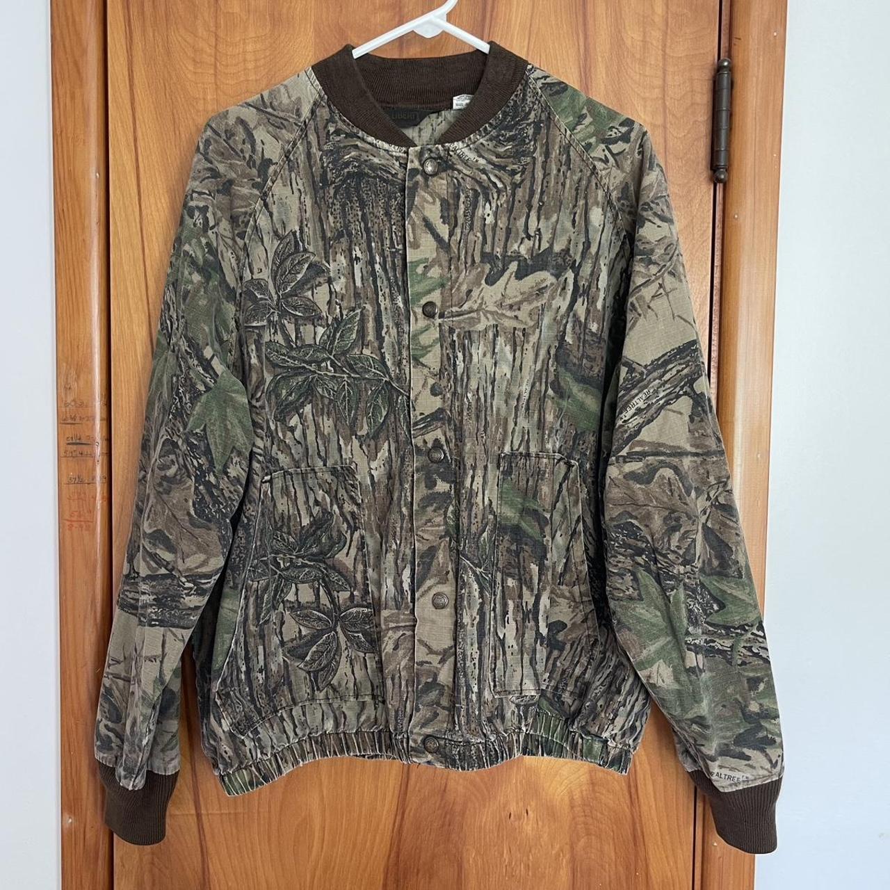 90s Mossy Oak Camo Print Bomber Jacket - Men's Medium