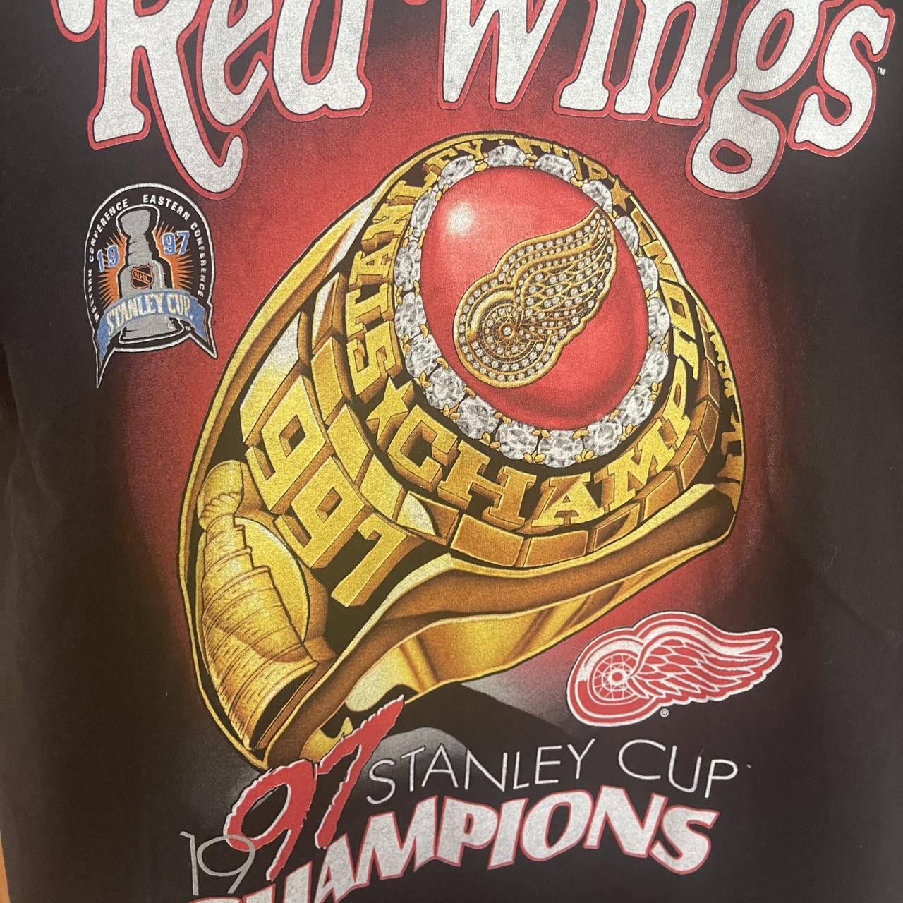 Vintage Detroit Red Wings Crewneck Sweatshirt Tag- - Depop