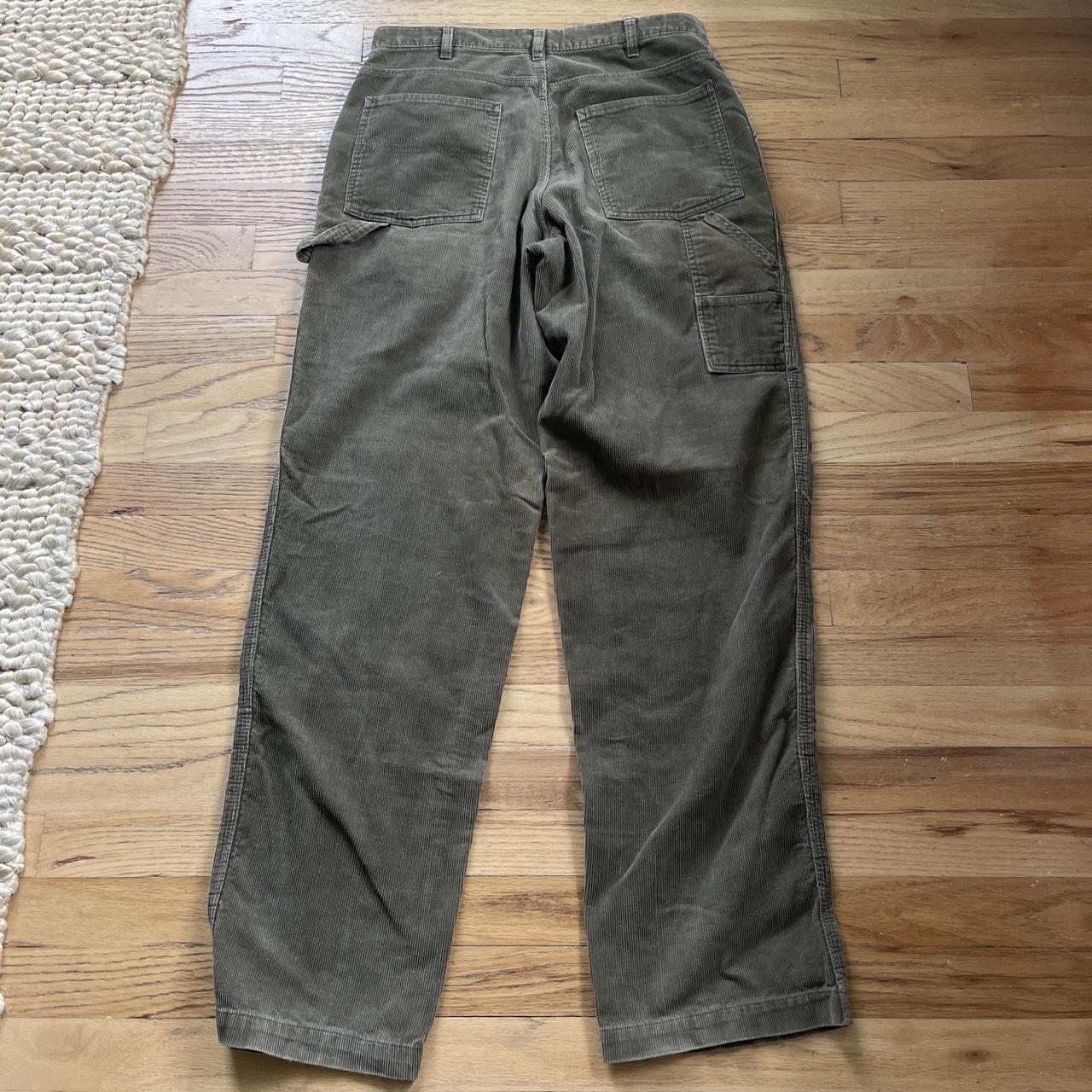 Vintage 90’s Structure Blue Corduroy Carpenter Pants... - Depop