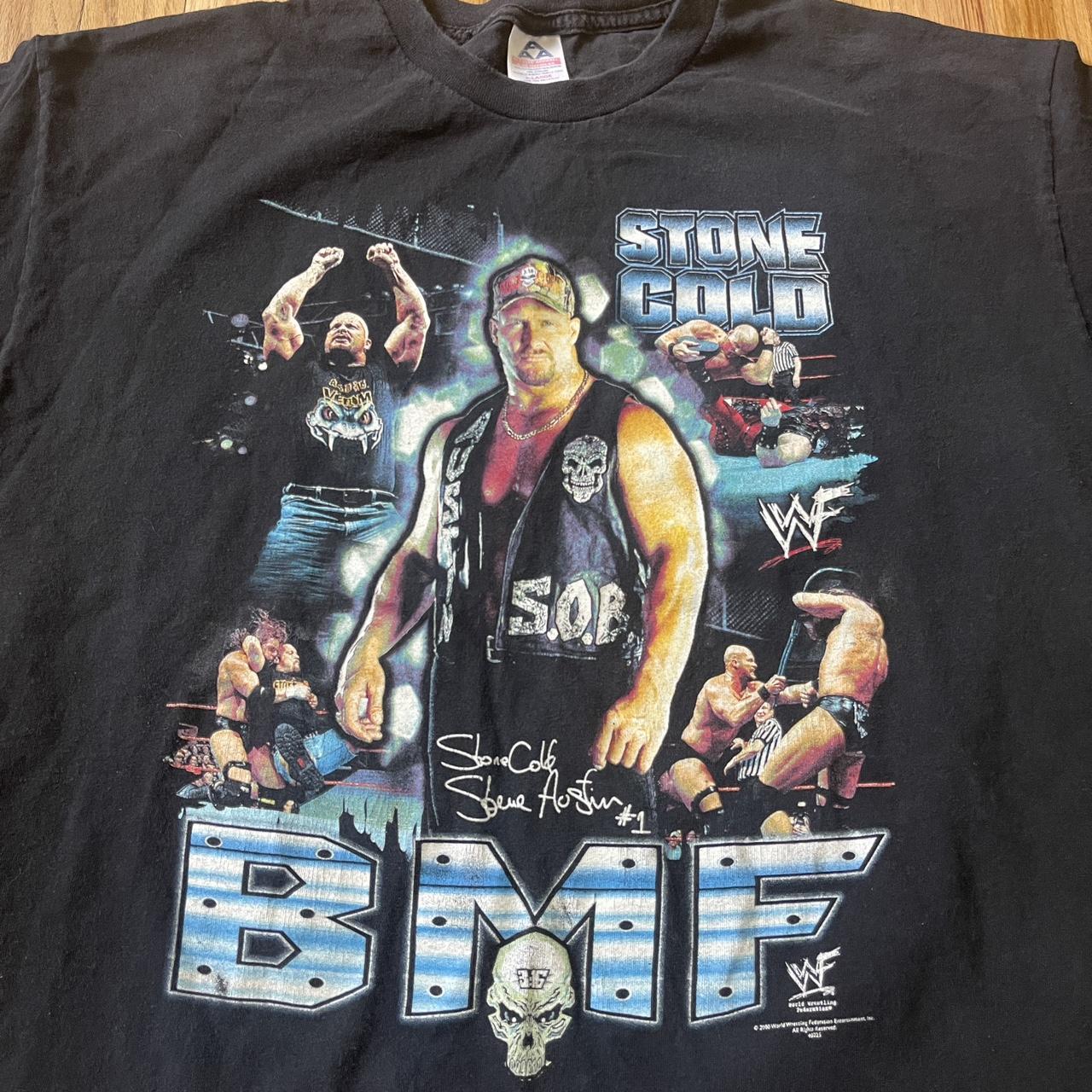 2000 hot WWF Stone Cold Steve Austin BMF One Tough SOB T-Shirt