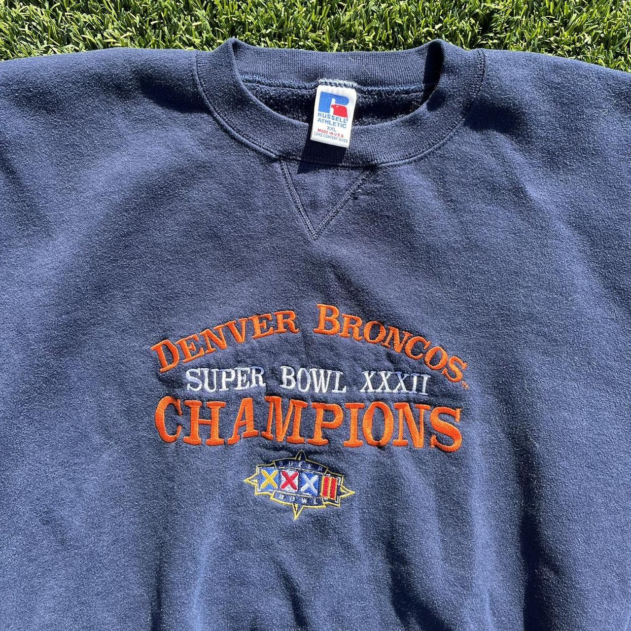 vintage denver broncos crew neck superbull xxxii - Depop