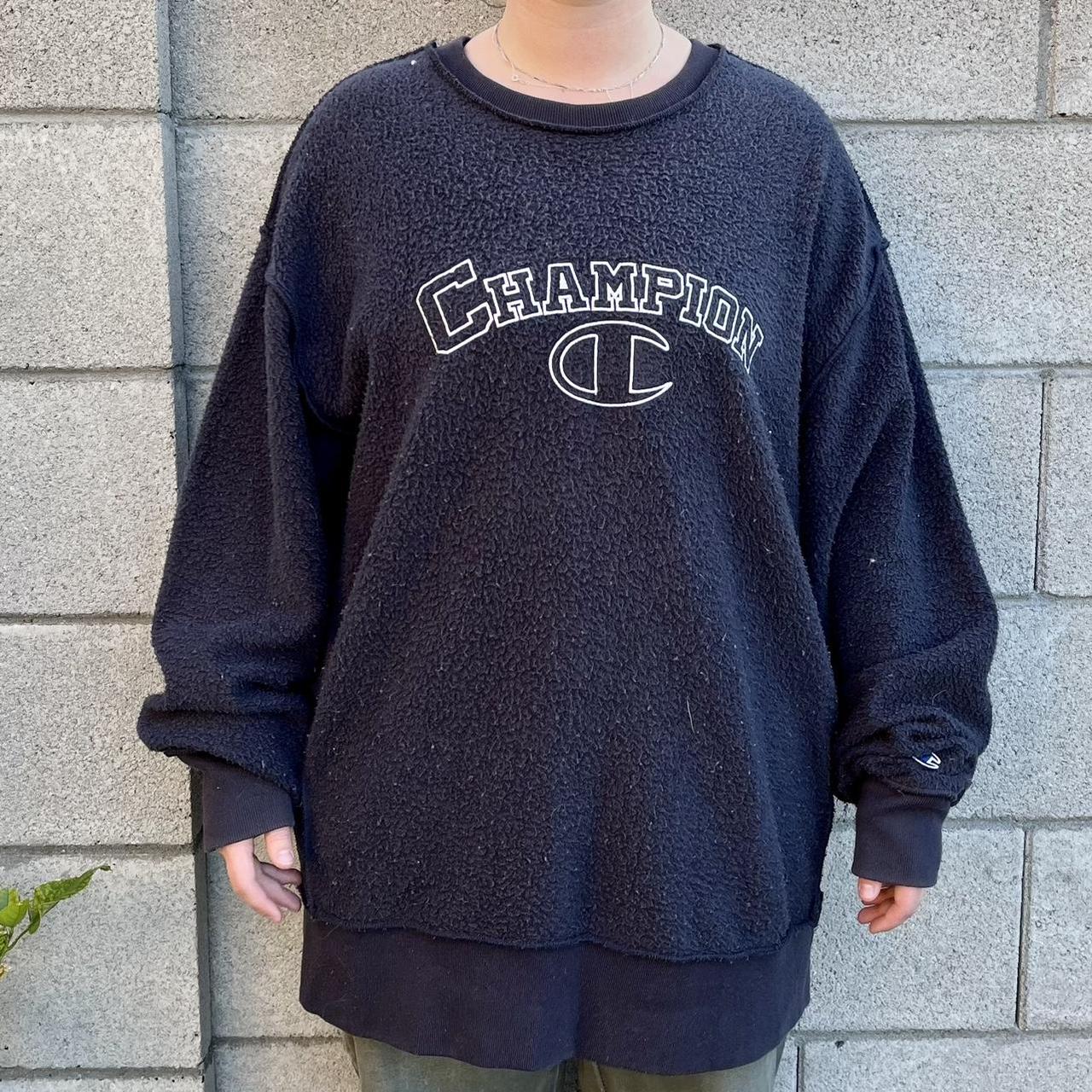 1990s Vintage Champion Crewneck Sweatshirt Inside Out