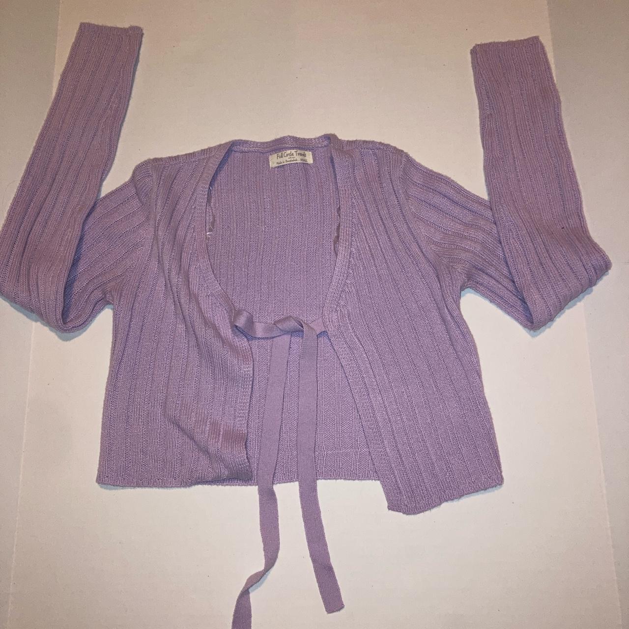 Full Circle Trends Women's Purple Cardigan