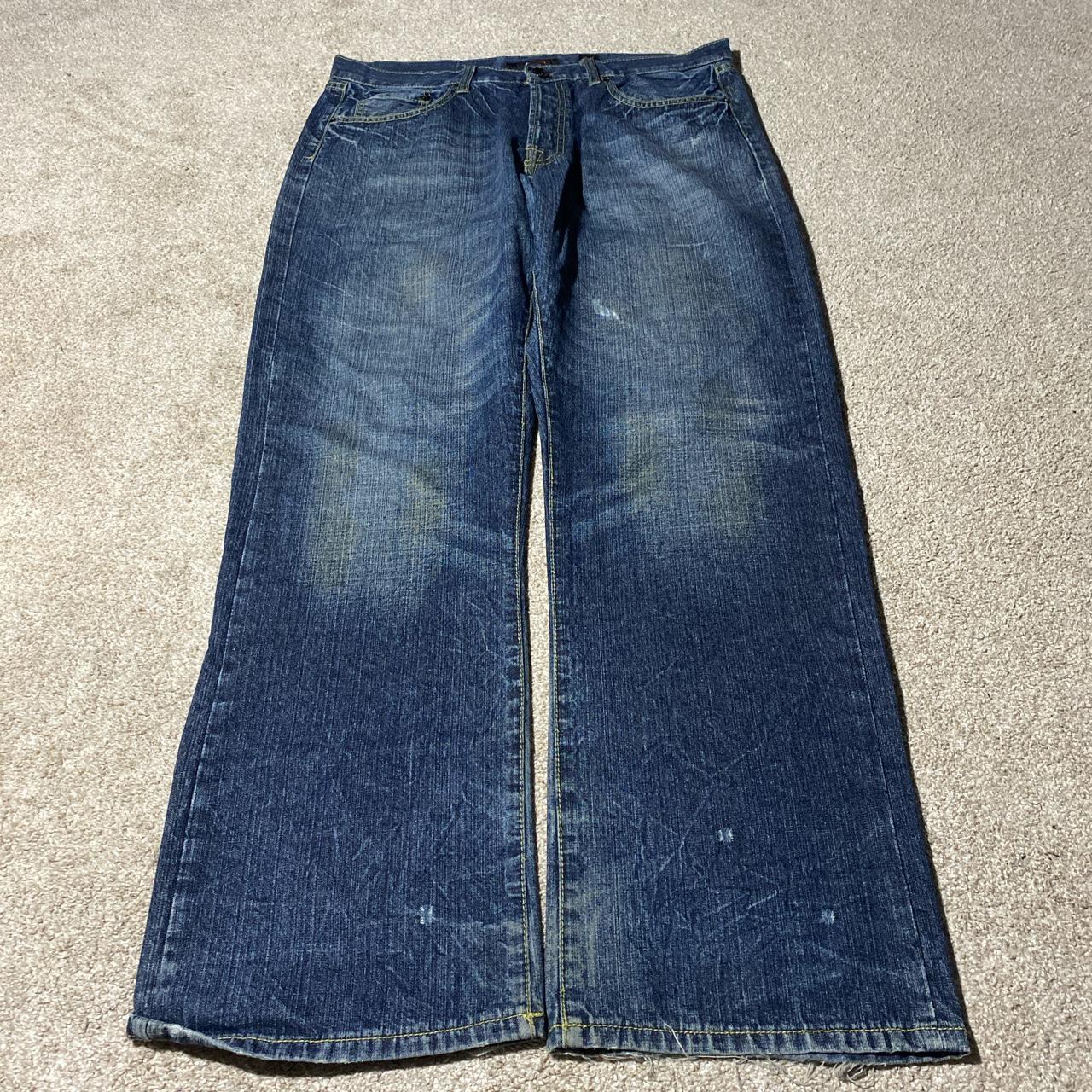 Super Hard Y2k Ed Hardy Baggy Jeans Size - Depop