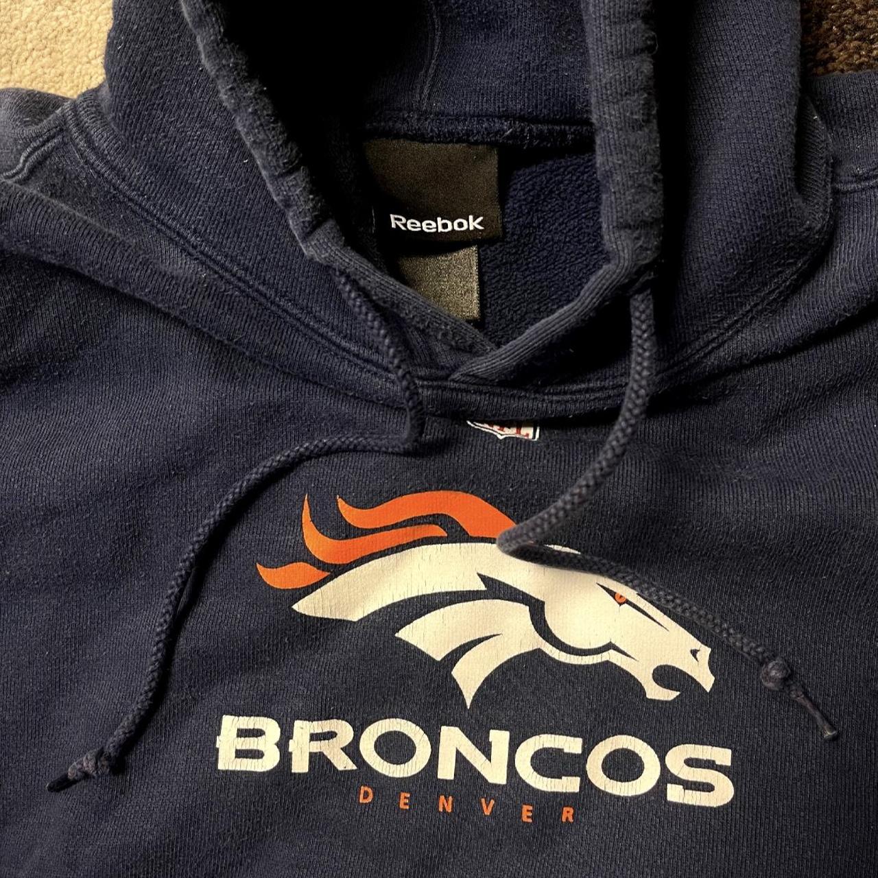 Denver Broncos Vintage Jacket Brand:Reebok Size-XL - Depop