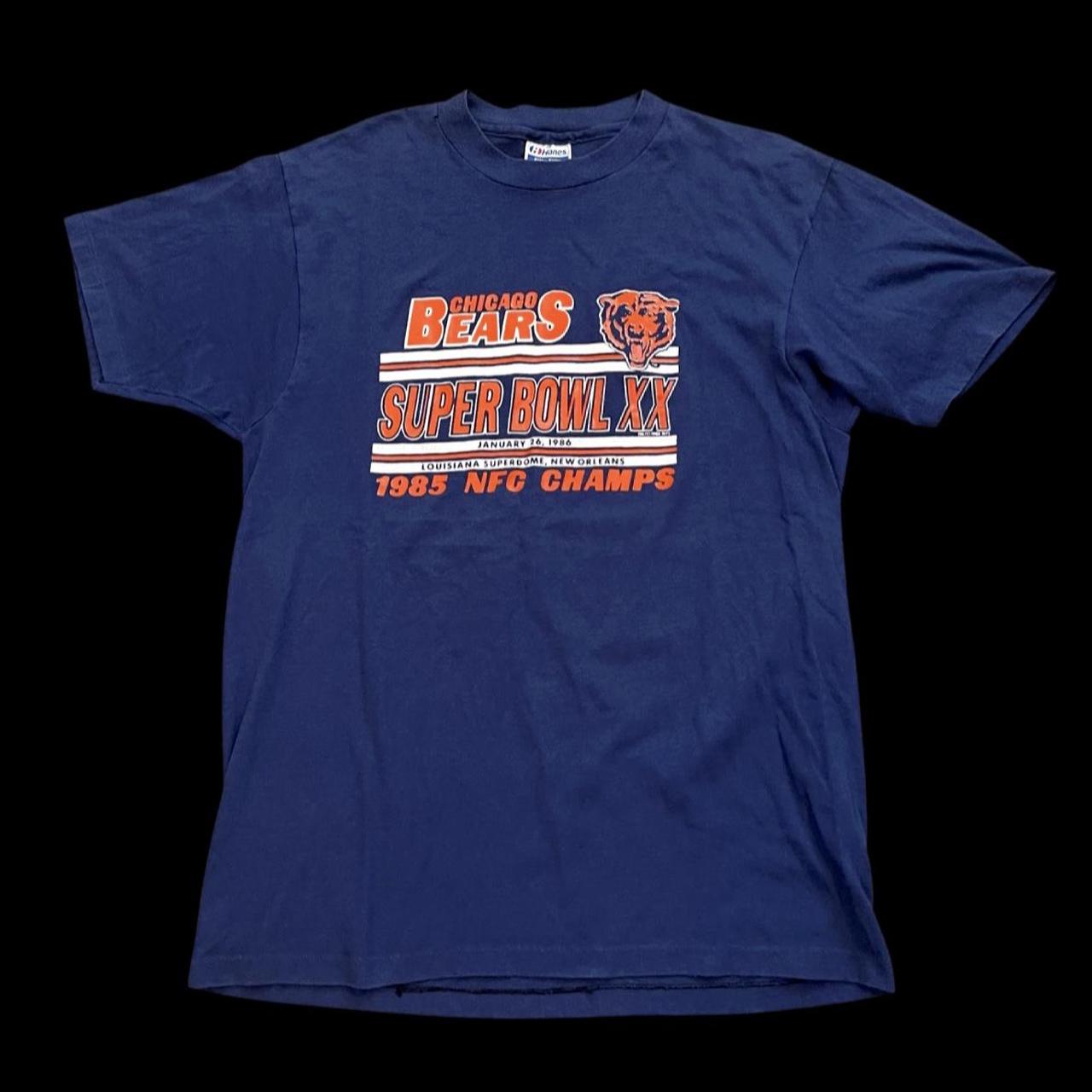 Vintage 1986 Super Bowl XX Chicago Bears T-Shirt 