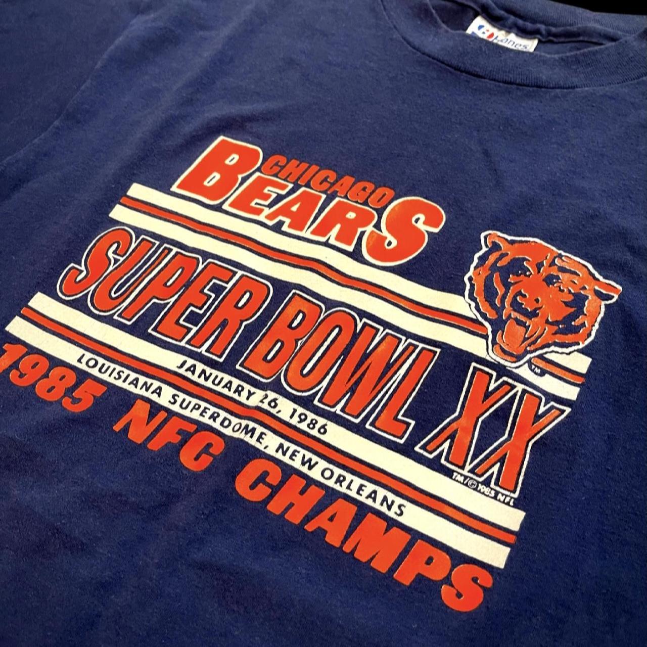 Vintage Chicago Bears Super Bowl XX 1985 Champs T-Shirt 
