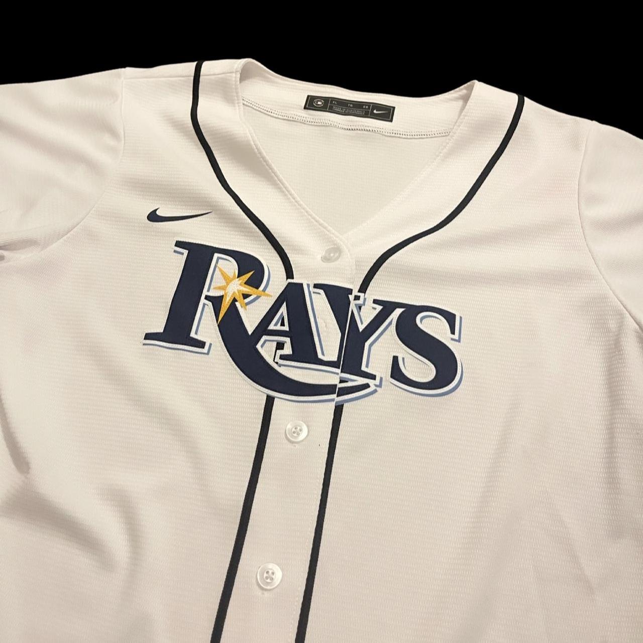 Tampa Bay Rays Jersey (no name). ⚾️ Size Youth XL but - Depop