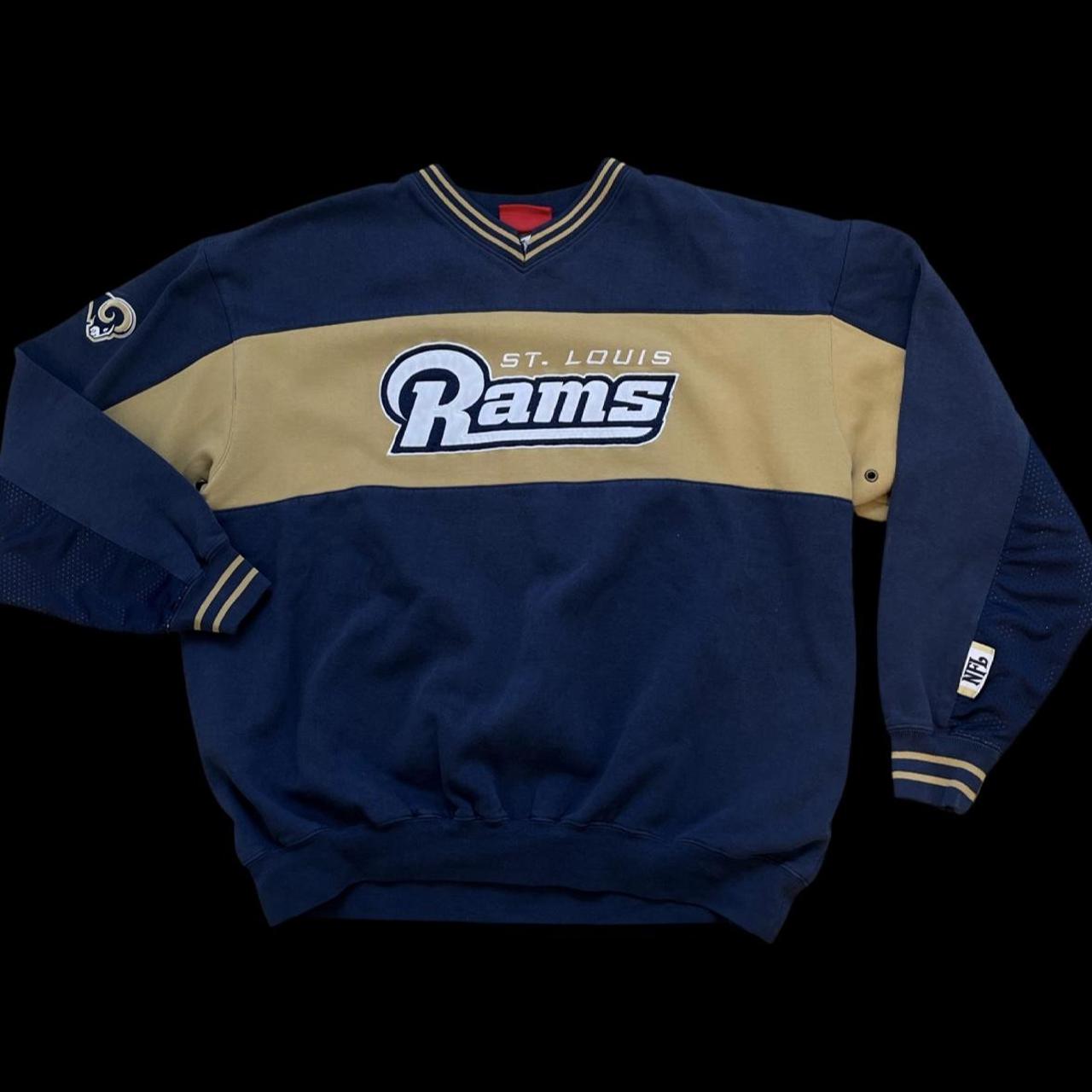 Vintage St Louis Rams Crewneck Sweatshirt Super Bowl - Depop