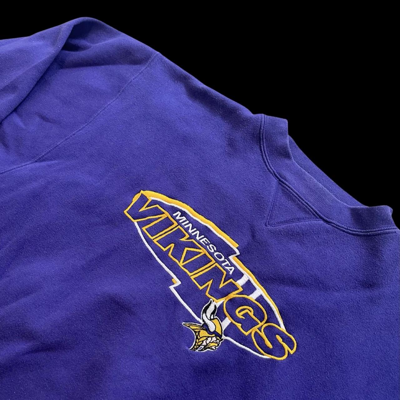 Vintage Minnesota Vikings Embroidered Crewneck Sz XL PUMA