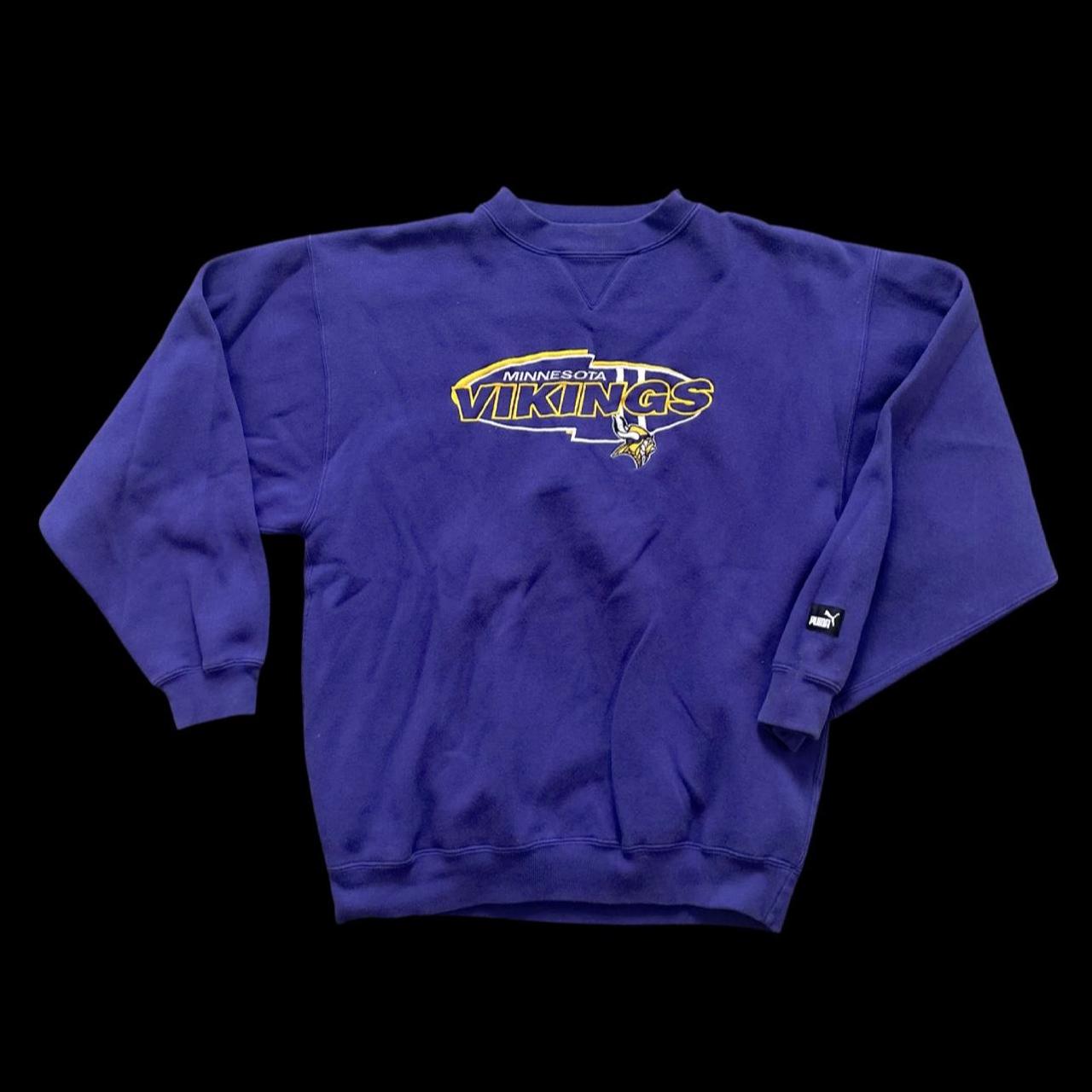 Vintage Minnesota Vikings Embroidered Crewneck Sz XL PUMA