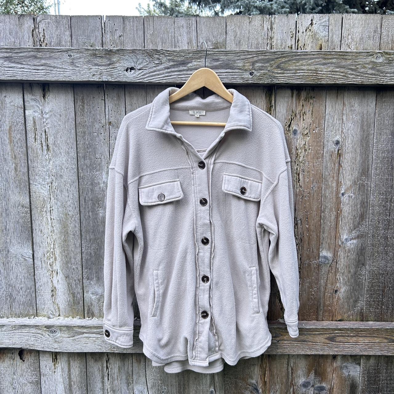 Cream Shacket The perfect fall jacket, light... - Depop