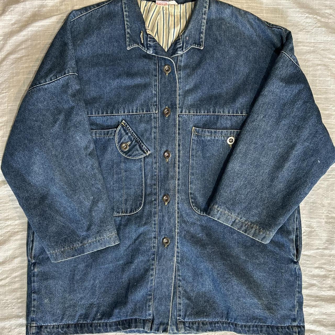 VTG Denim Chore Coat Seriously the most perfect... - Depop