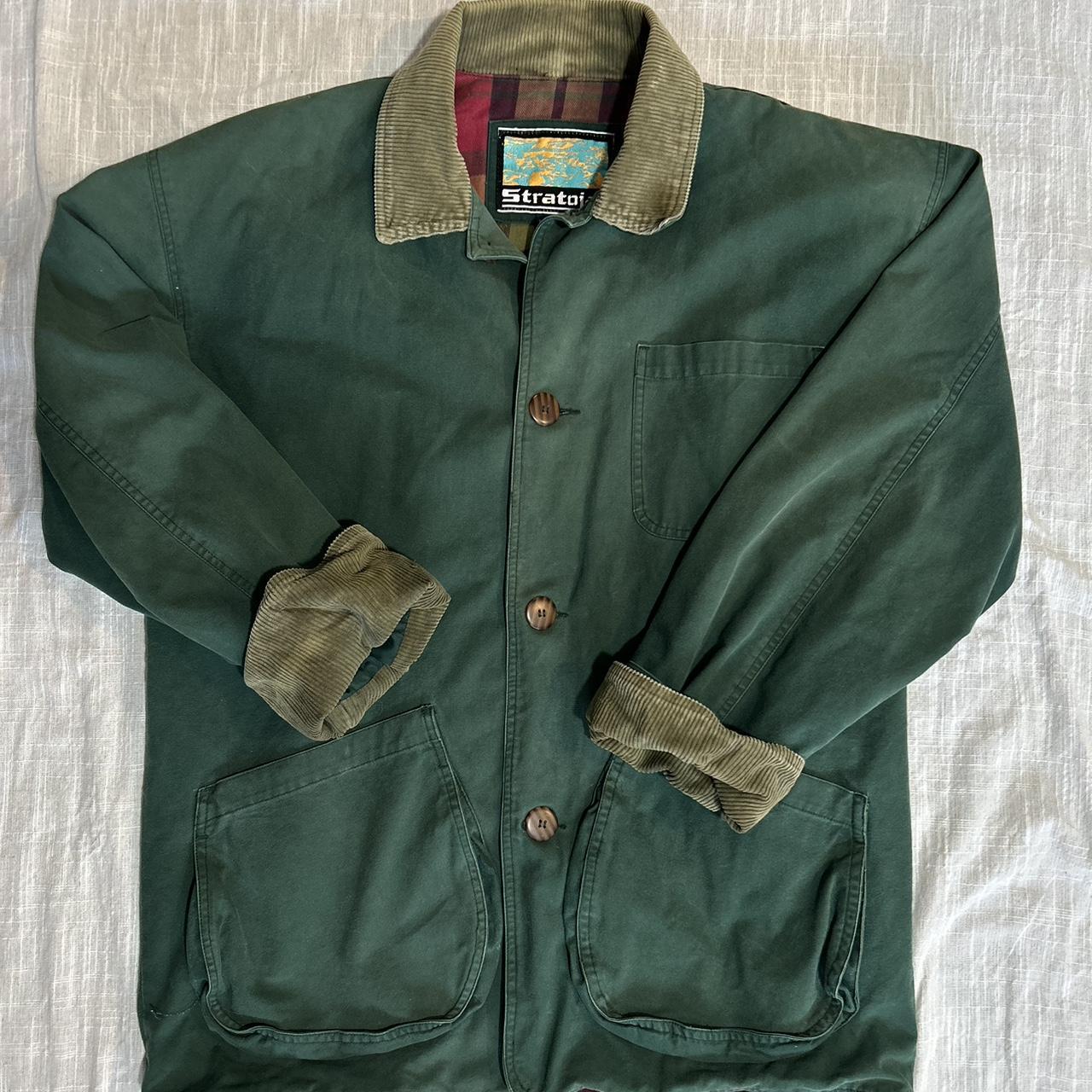 VTG Chore Jacket Obsessed with this color flannel... - Depop