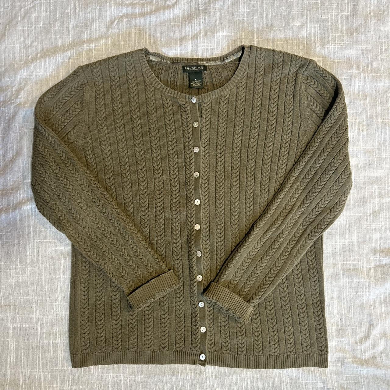 VTG Button Down Sweater Such a cute basic, light... - Depop