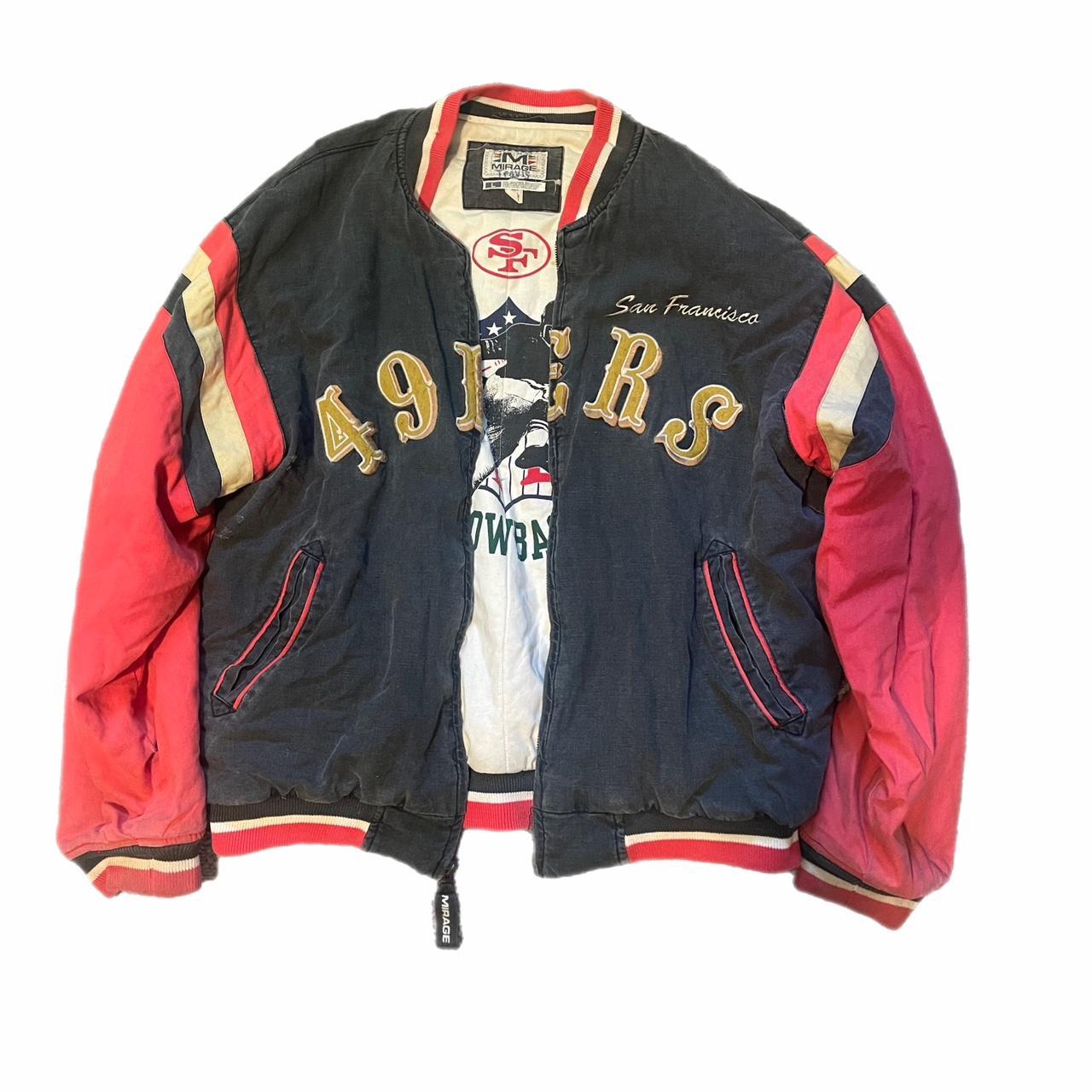 VINTAGE EMBROIDERED 49'ERS PATCH JACKET IN BEAUTIFUL - Depop