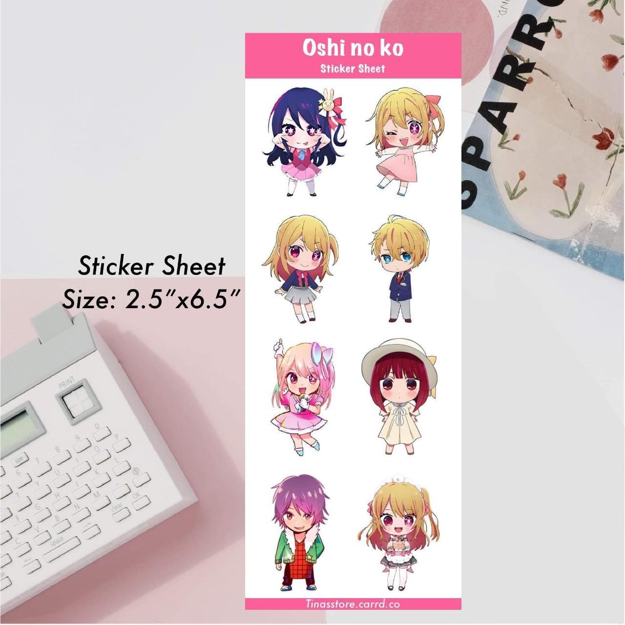 Oshi no ko sticker sheet (matte) Size:... - Depop