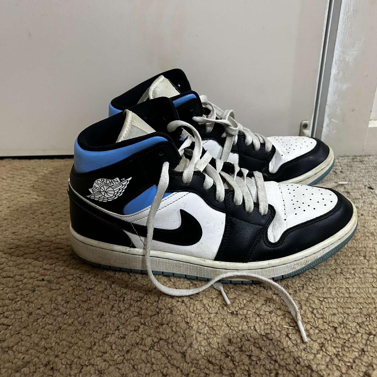 JORDAN 1 MID UNIVERSITY BLUE Retail Price:... - Depop