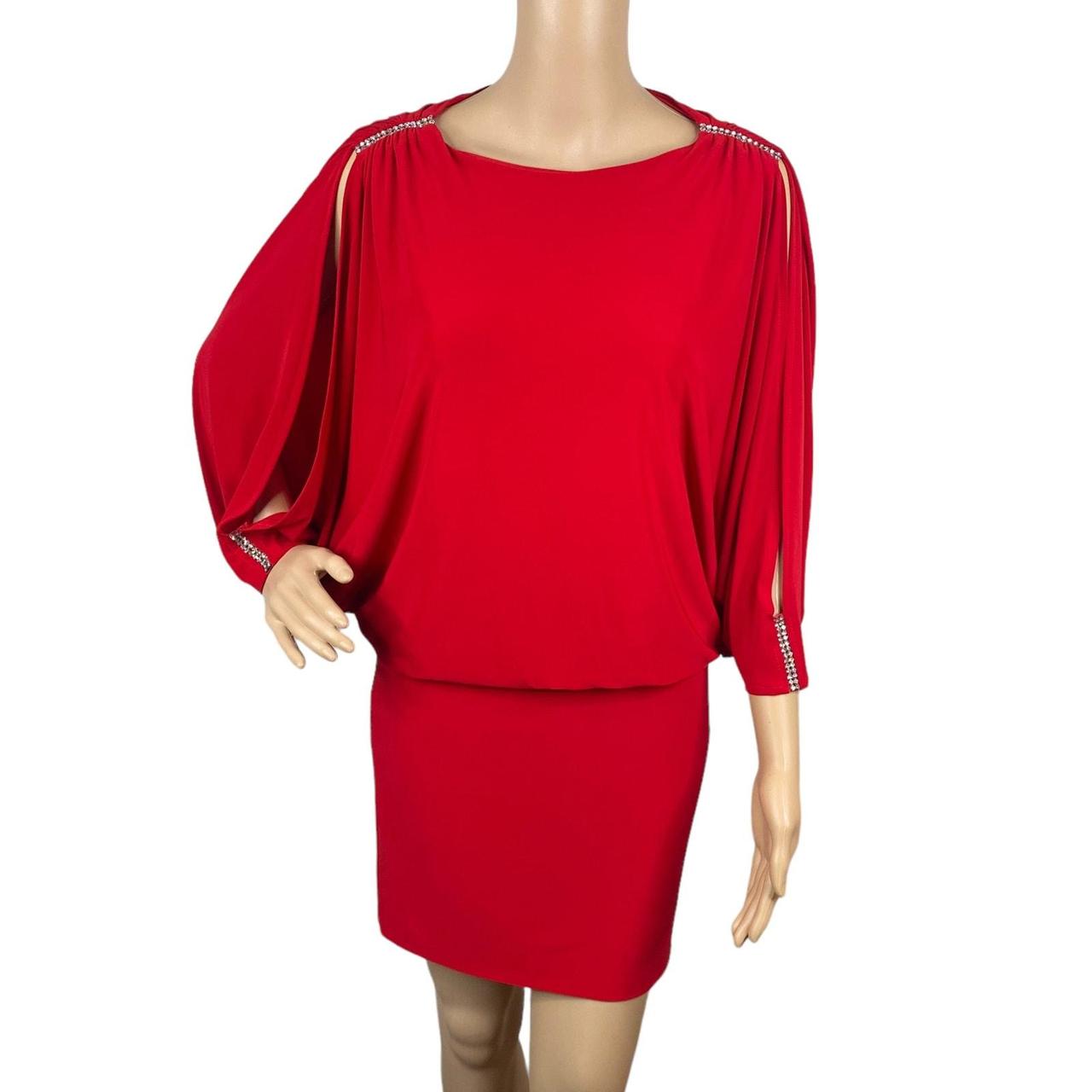 Shops Red Cache Mini Dress