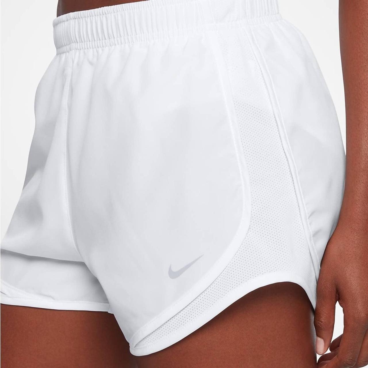 womens white nike compression shorts