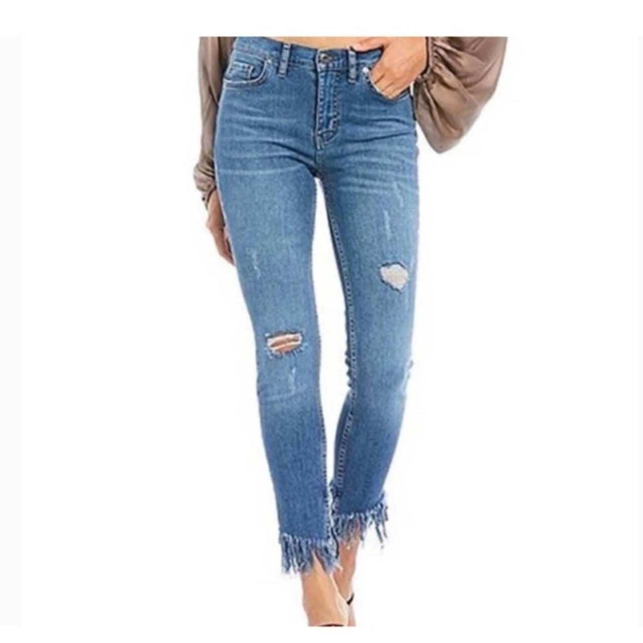 Great fashion heights frayed skinny jeans