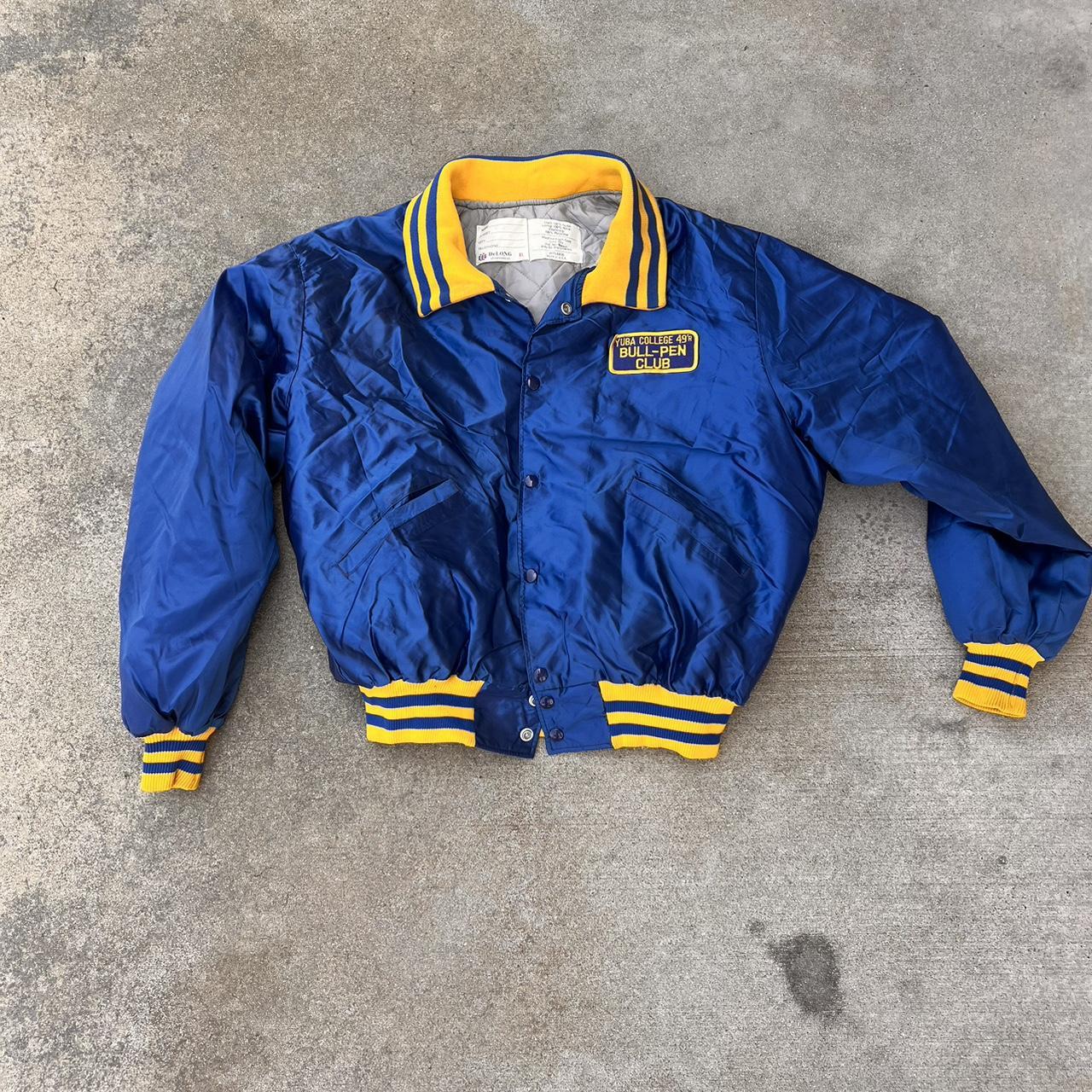 Vintage college varsity jacket ( Yuba College 49ers... - Depop