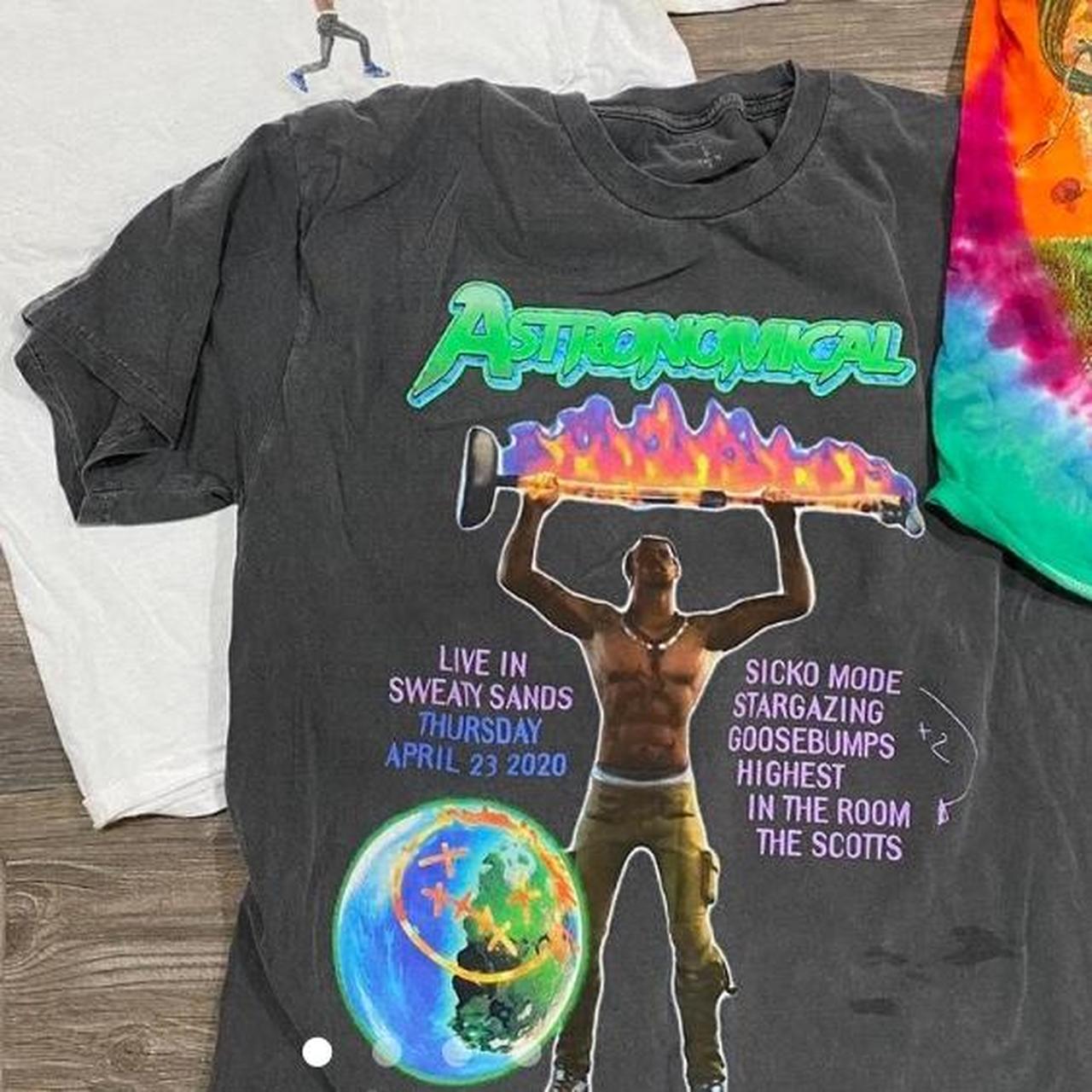 Travis Scott Cactus Jack “Fragment Manifest” T-Shirt - Depop