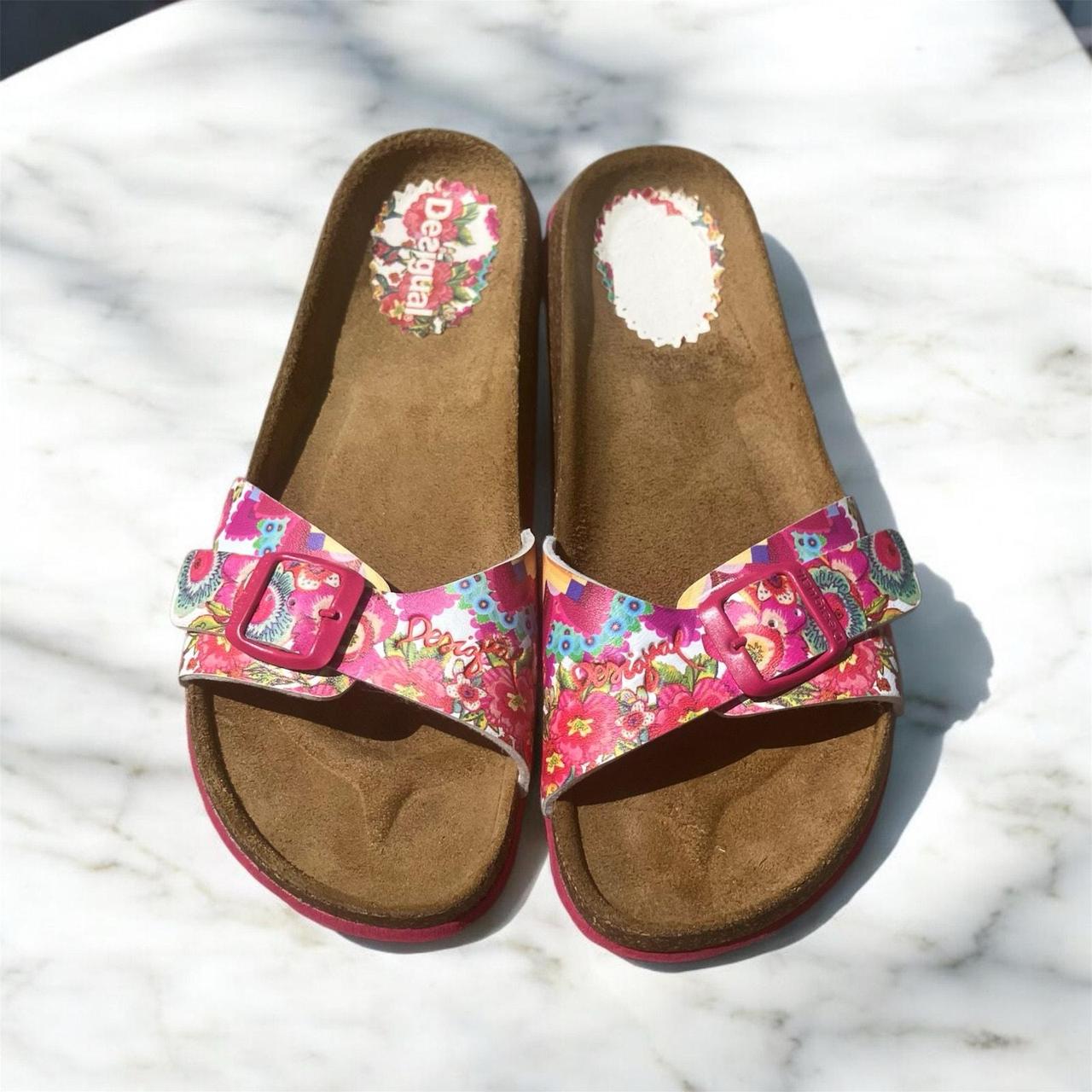 Desigual Women's Slides Pink US – Desigual Mimosa Pink