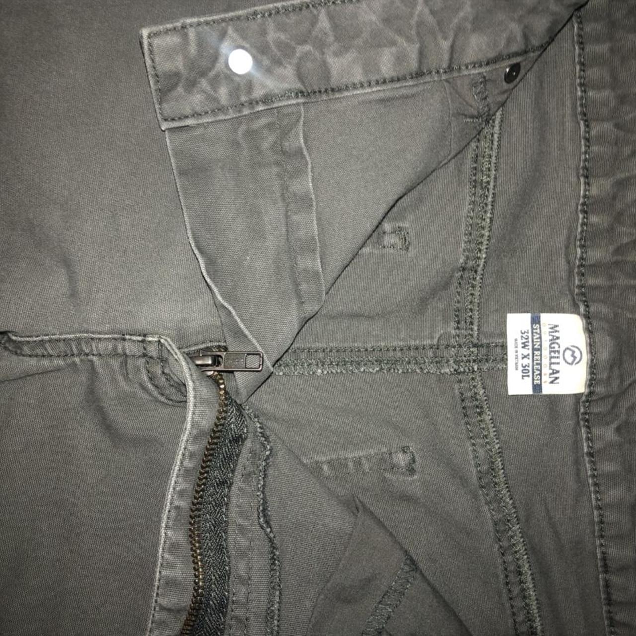 Magellan outdoors stain release gray pants 5 pocket... - Depop