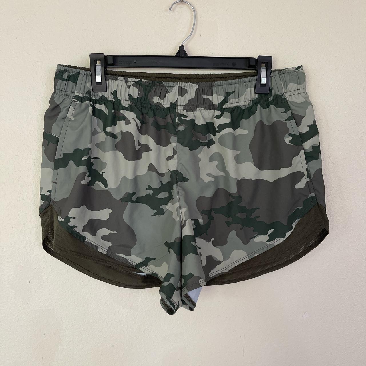 Camo athletic shorts with 2 pockets Stretchy... Depop