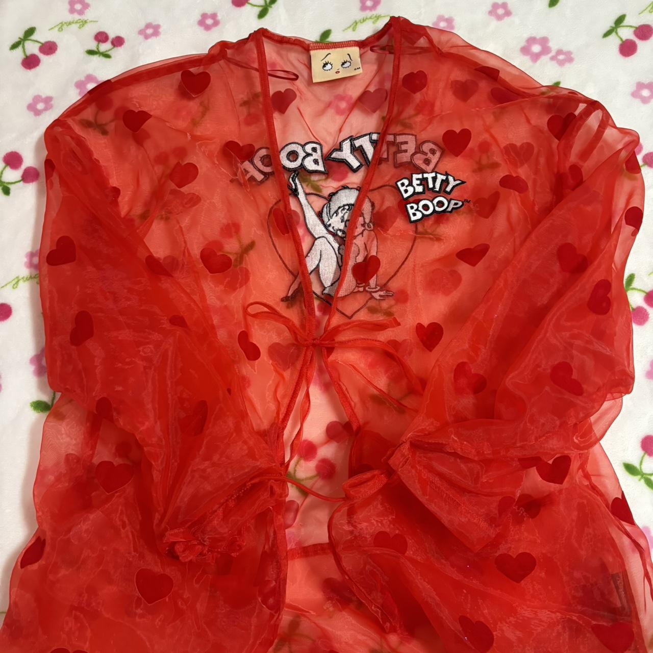 Lazy Oaf Women's Cardigan - Red/Multi - S – LAZY … - image 2