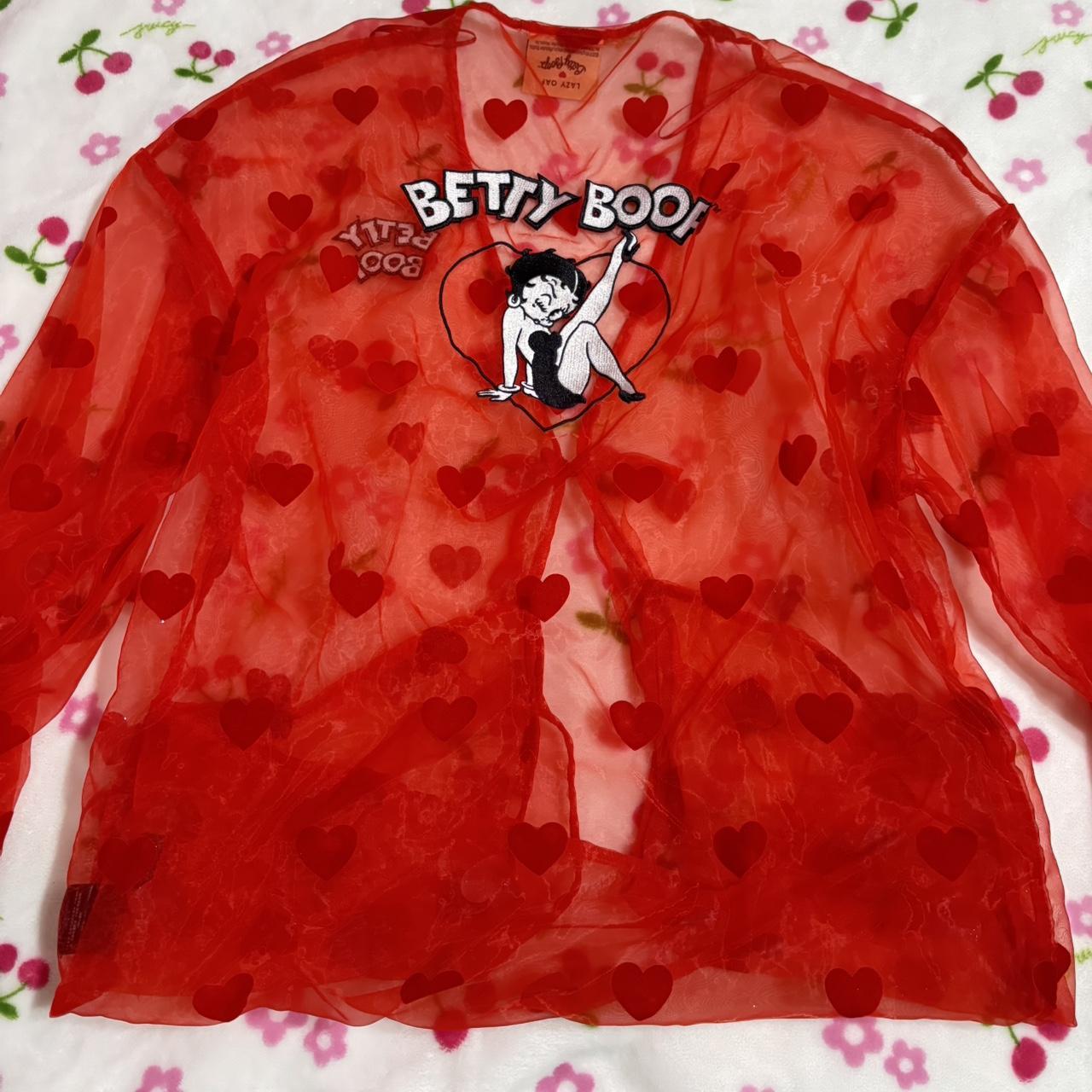 Lazy Oaf Women's Cardigan - Red/Multi - S – LAZY … - image 3