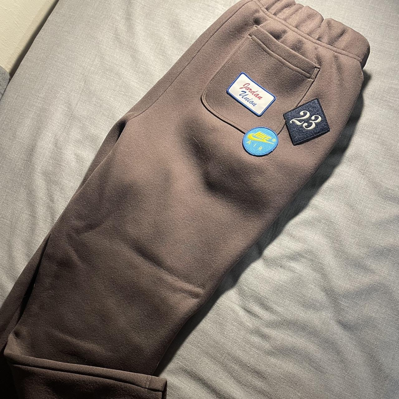 Jordan x Union LA Leisure Pants Ironstone Brown (XL) - Depop