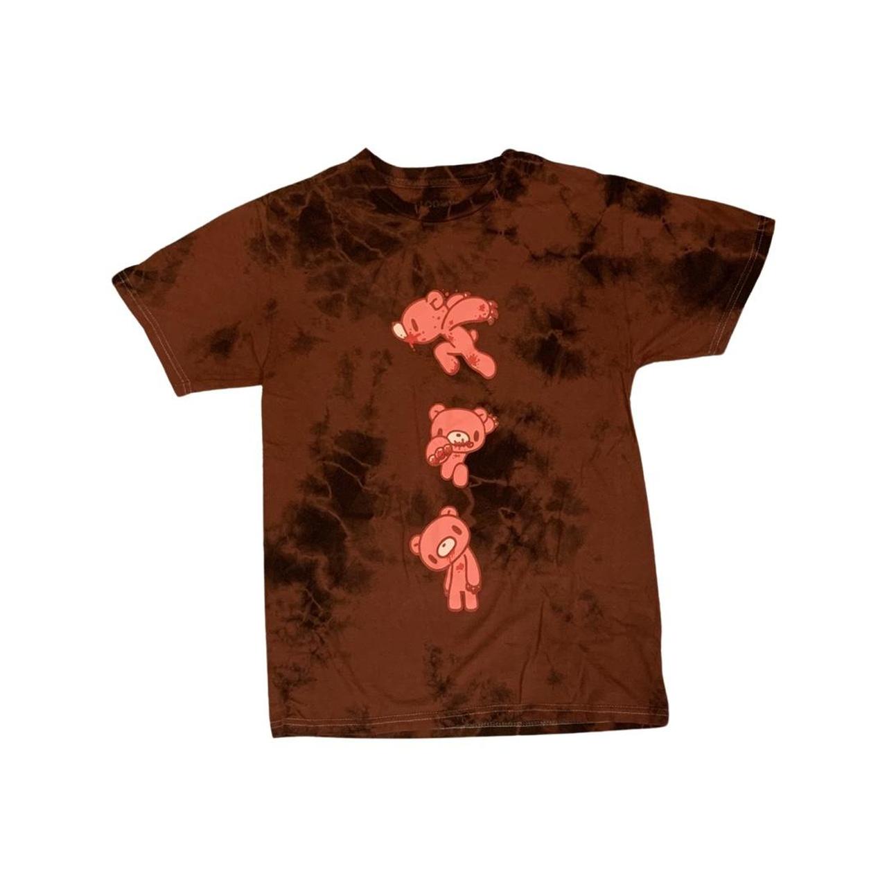 Gloomy bear red and black tie dyed shirt! Depop