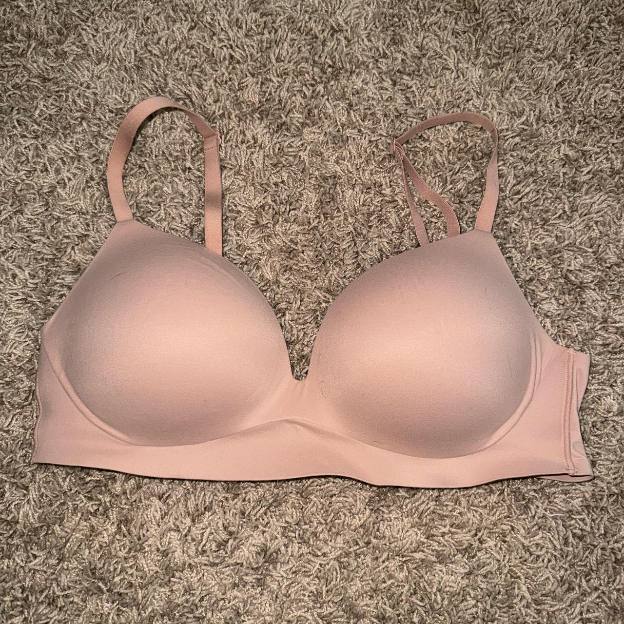 nude victoria’a secret incredible bra , barely...