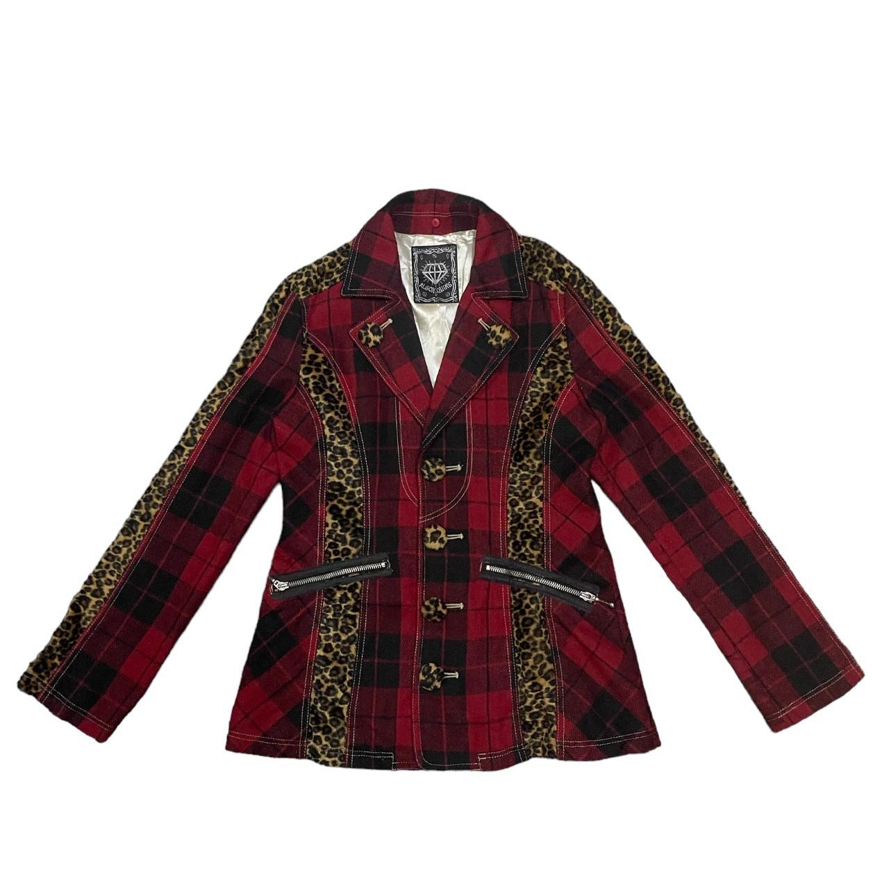 Tartan hot sale leopard blazer