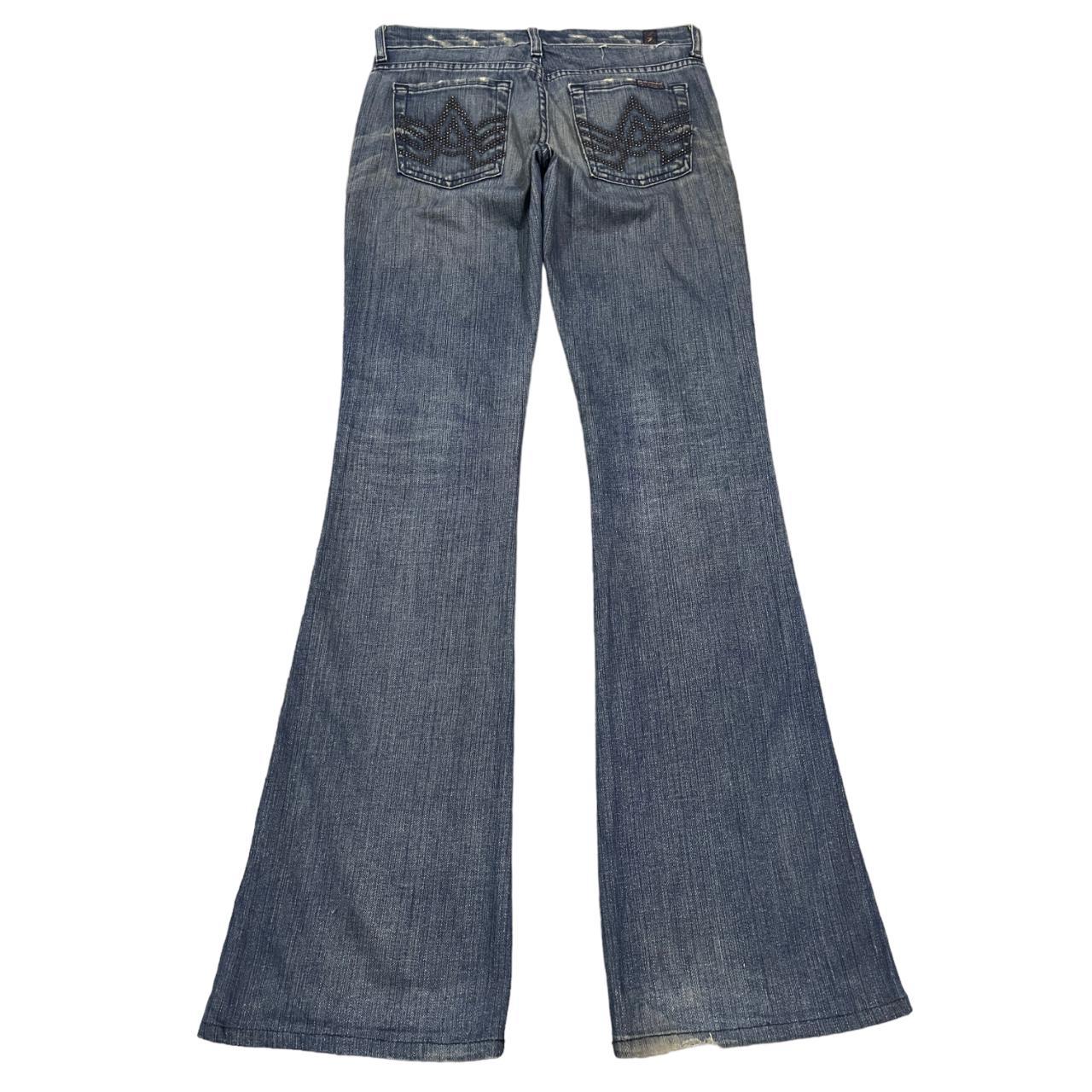 Vintage Japanese Brand Blue Wash Style Flare | Depop