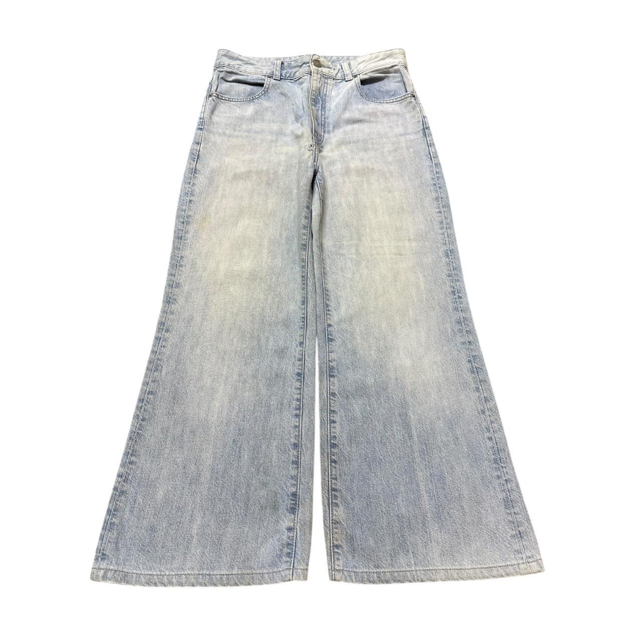 Vintage Japanese Uniqlo Faded Wash Style Wide Depop