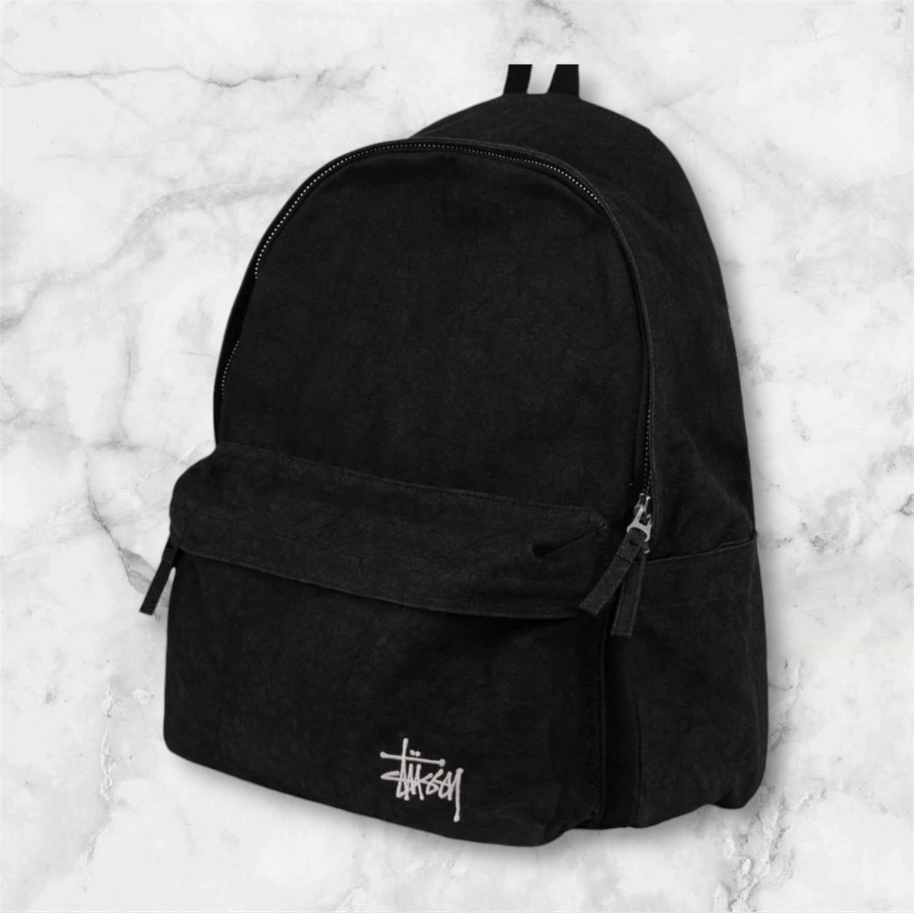 Stussy Black Backpack Worldwide Shipping