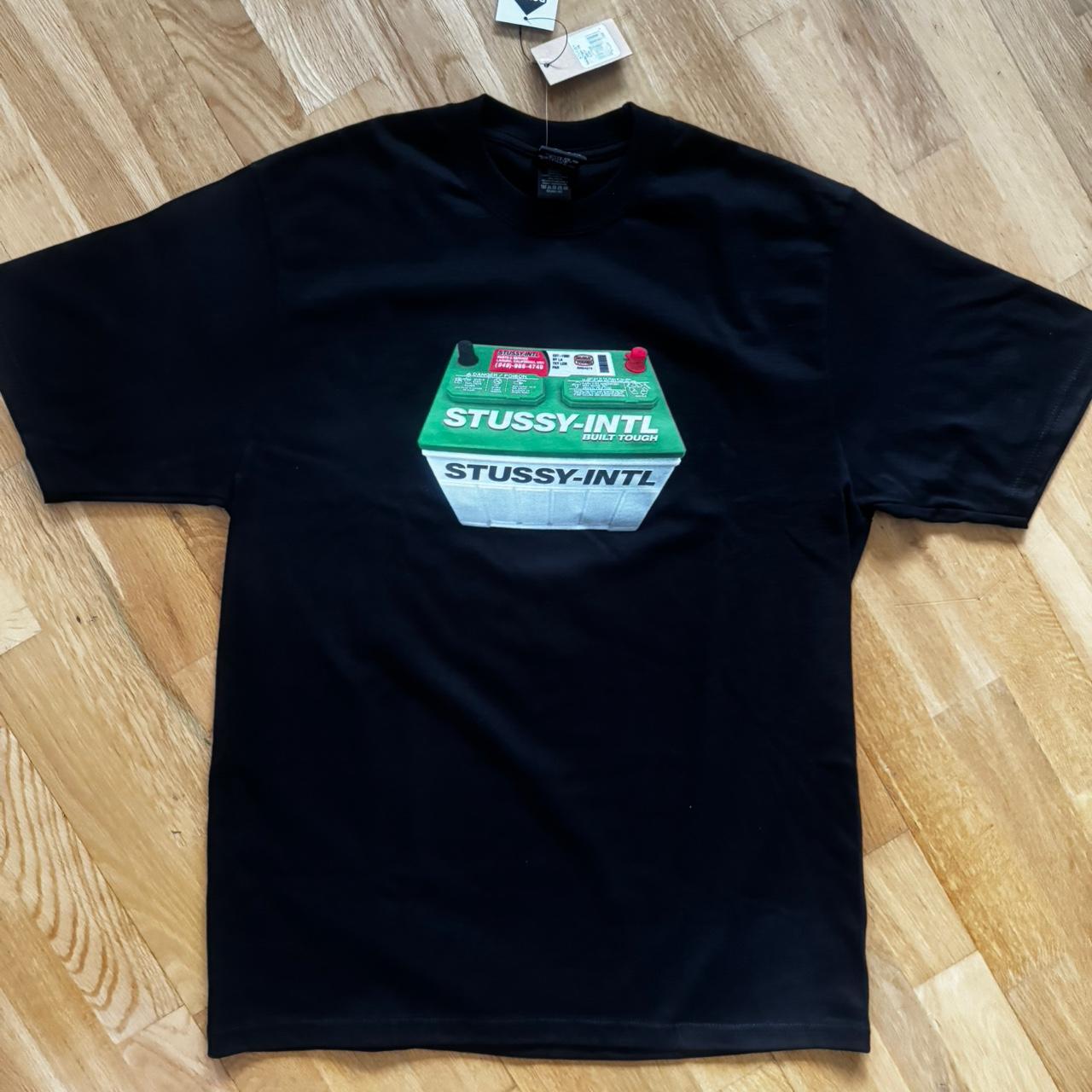 Stussy Battery Tee Black Medium Super Rare and New | Depop